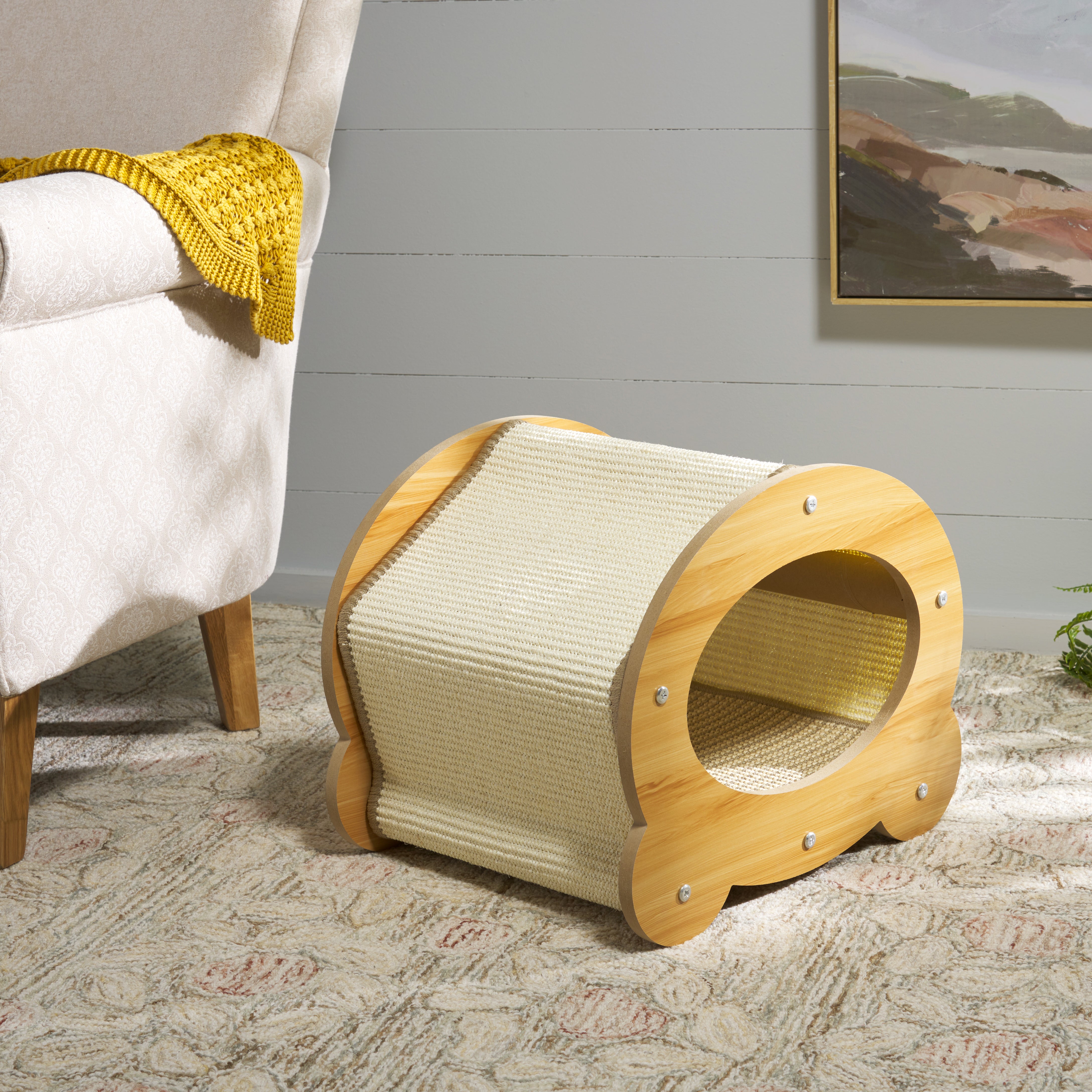 CAT SCRATCH HOUSE 532 SISAL NATURAL IVORY / W19" X L15'' X H15"