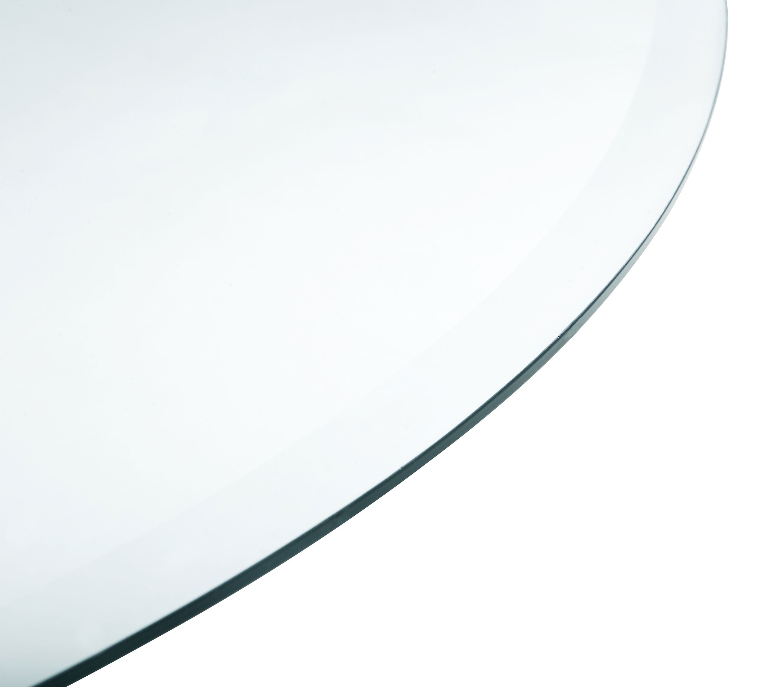 Glass Tops 48-inch 6mm Round Clear Tempered Glass Top-CoasterEveryday