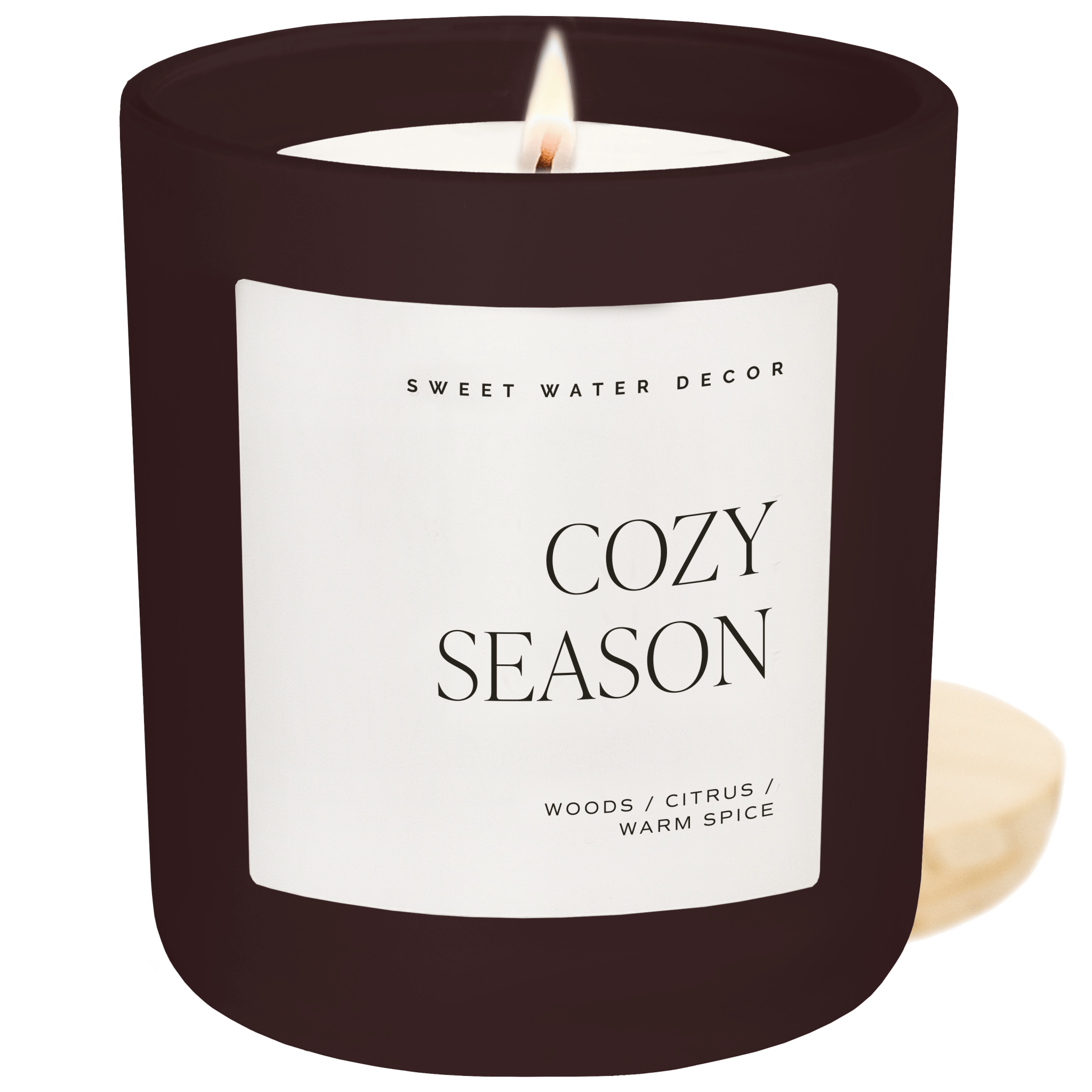 Cozy Season 15 oz Soy Candle in Brown Matte Jar