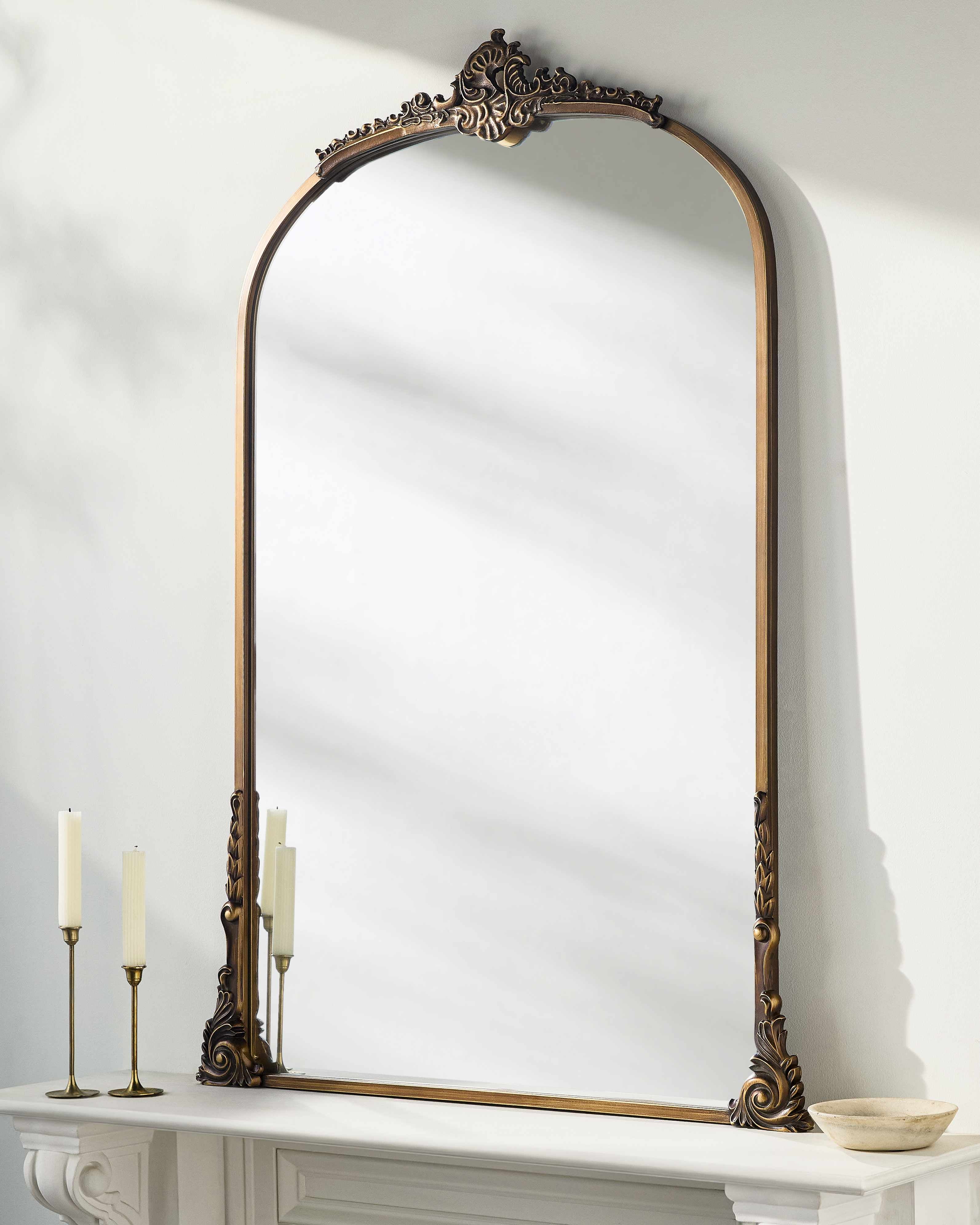 Cordovado Accent Mirror 49"H x 35"W x 2"D Arch/Crowned Top
