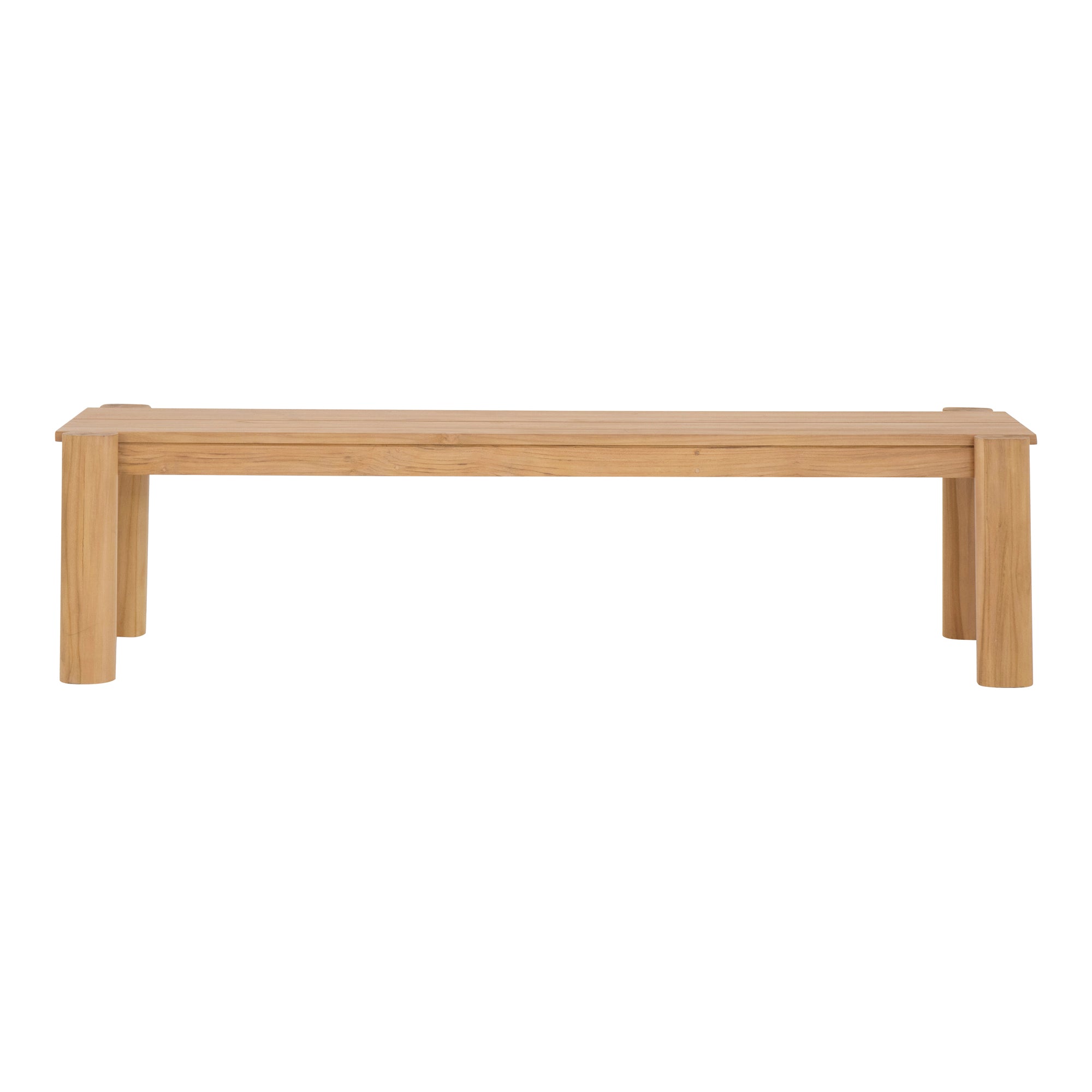 Tempo Outdoor Dining Bench Natural - Moes Home