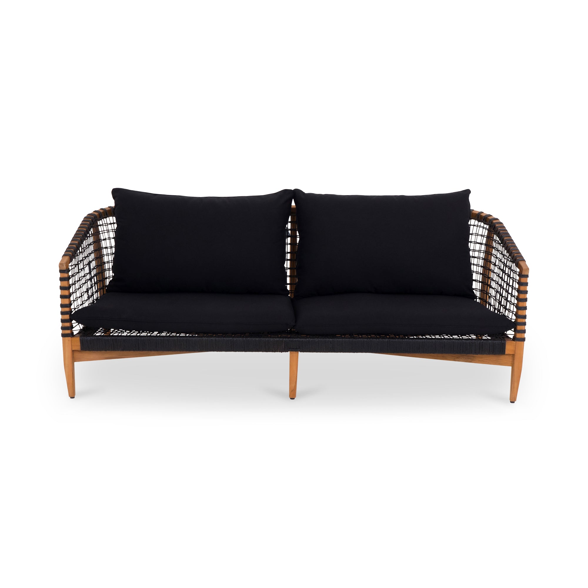 Kuna Outdoor Sofa Black - Moes Home