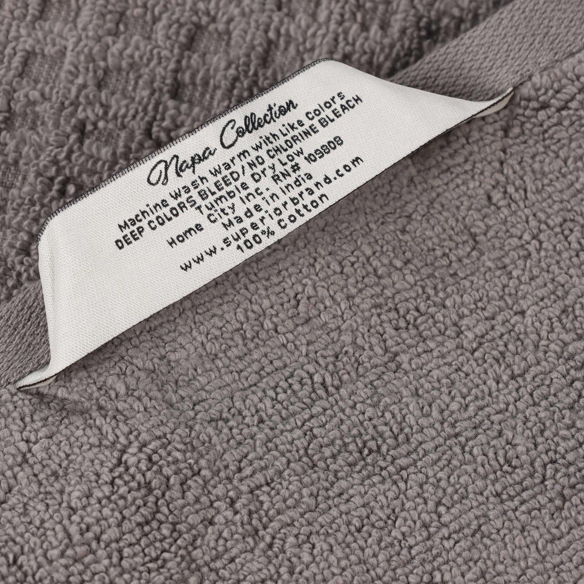 Napa Zero Twist Cotton Solid Waffle Honeycomb Bath Towel Set of 3 - Bath Towel by Superior Brand