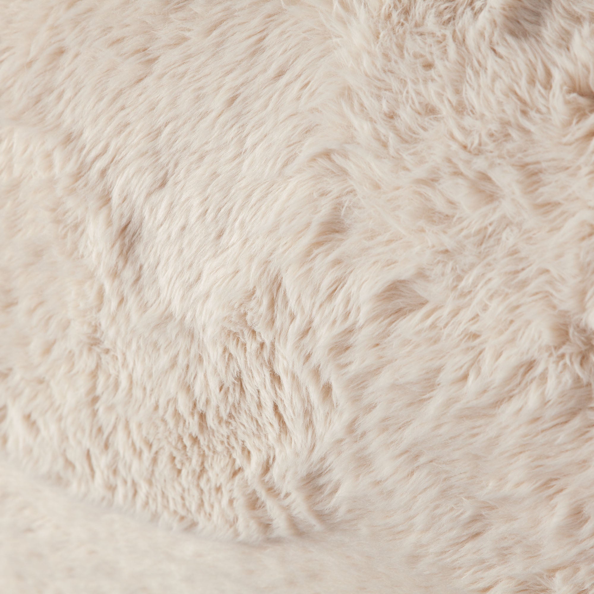 Dawson Accent Chair in Yak Sand Natural Faux Fur by Diamond Sofa