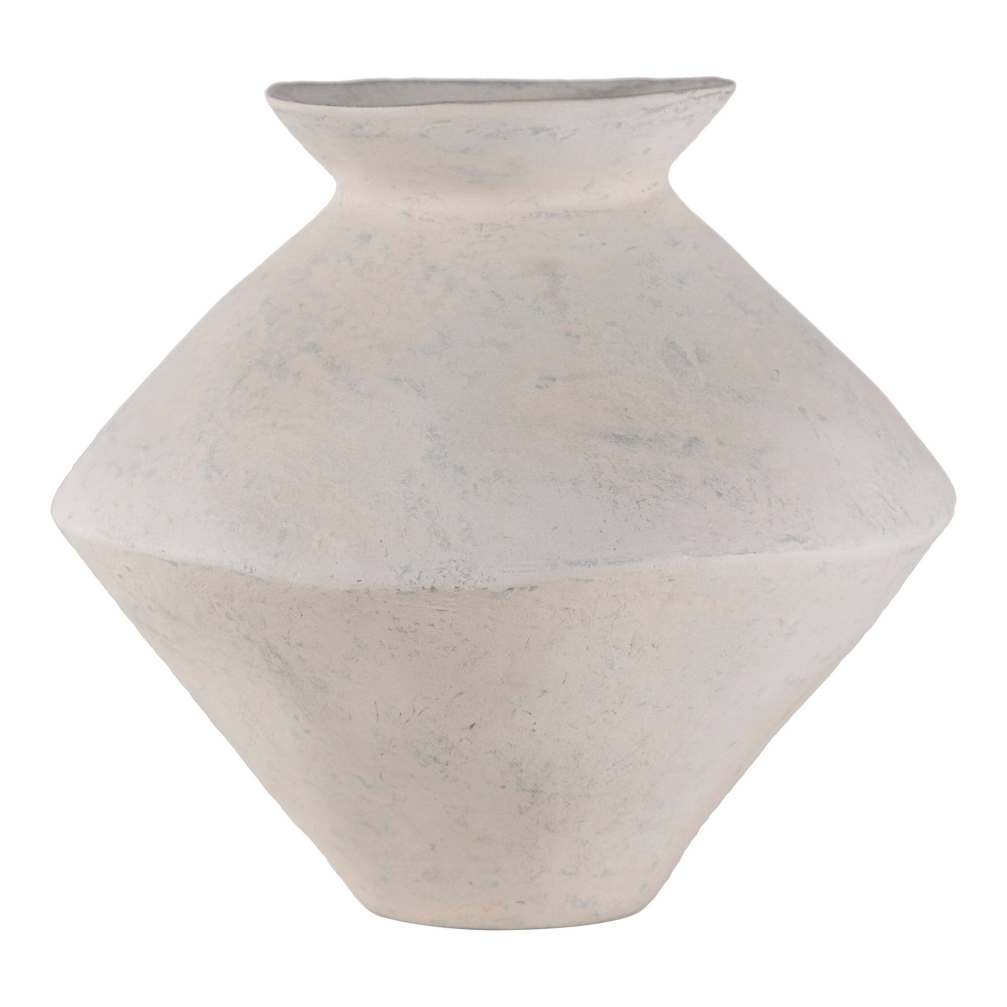 Raja Medium Decorative Vessel White - Moes Home