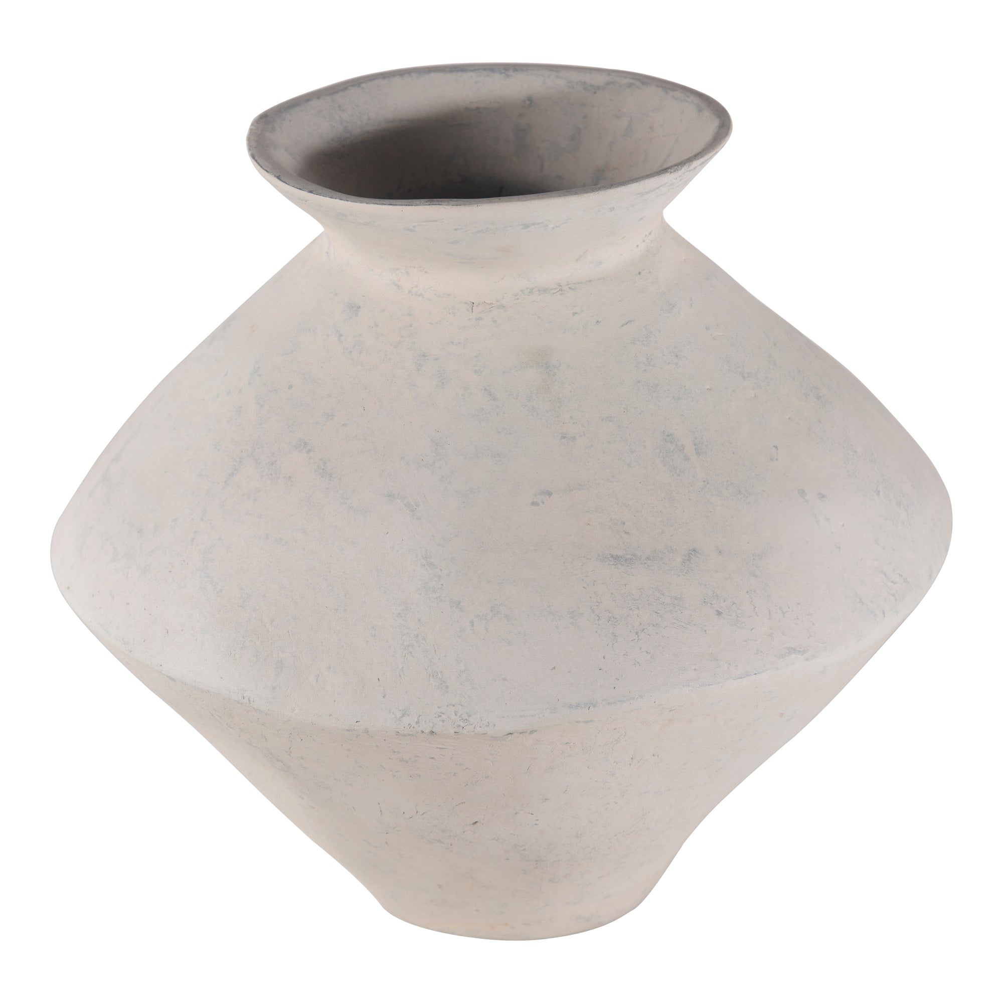 Raja Medium Decorative Vessel White - Moes Home