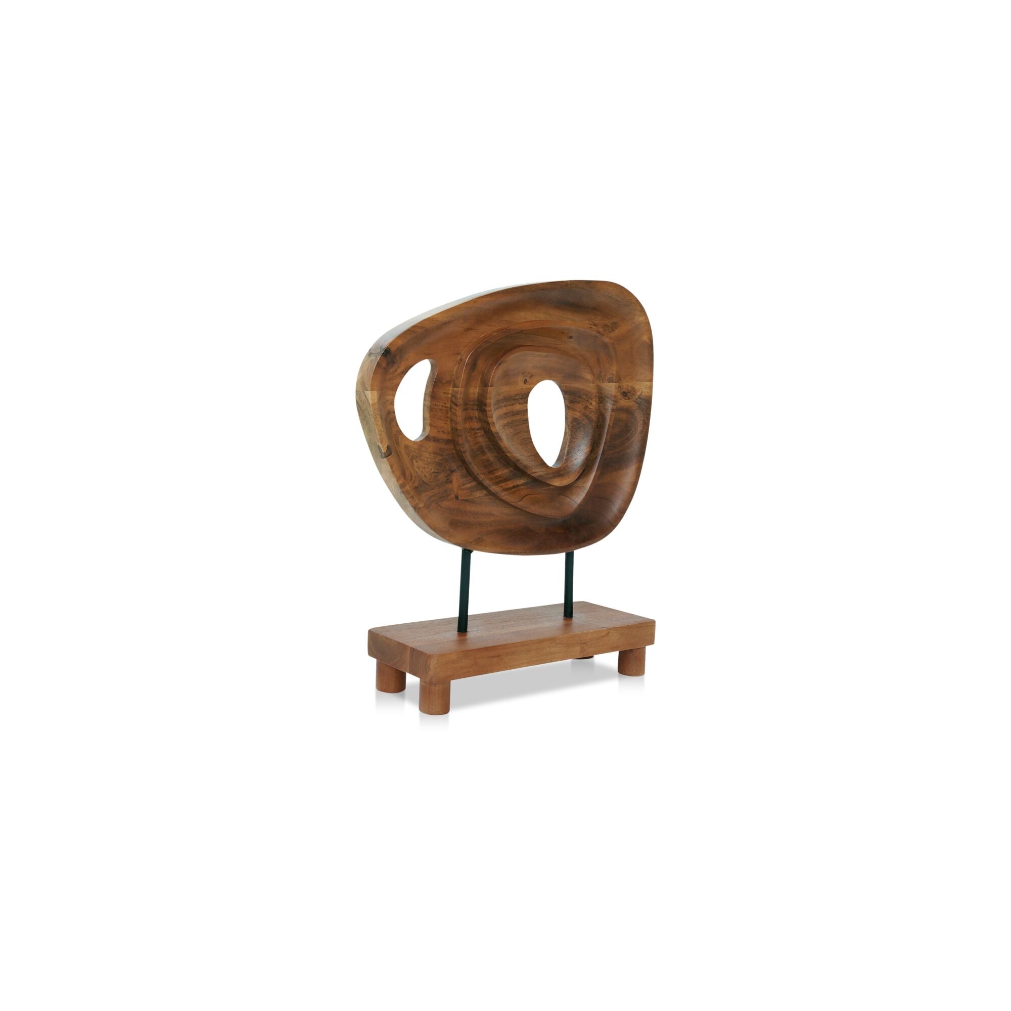 Saddler Sculpture Natural Acacia - Moes Home