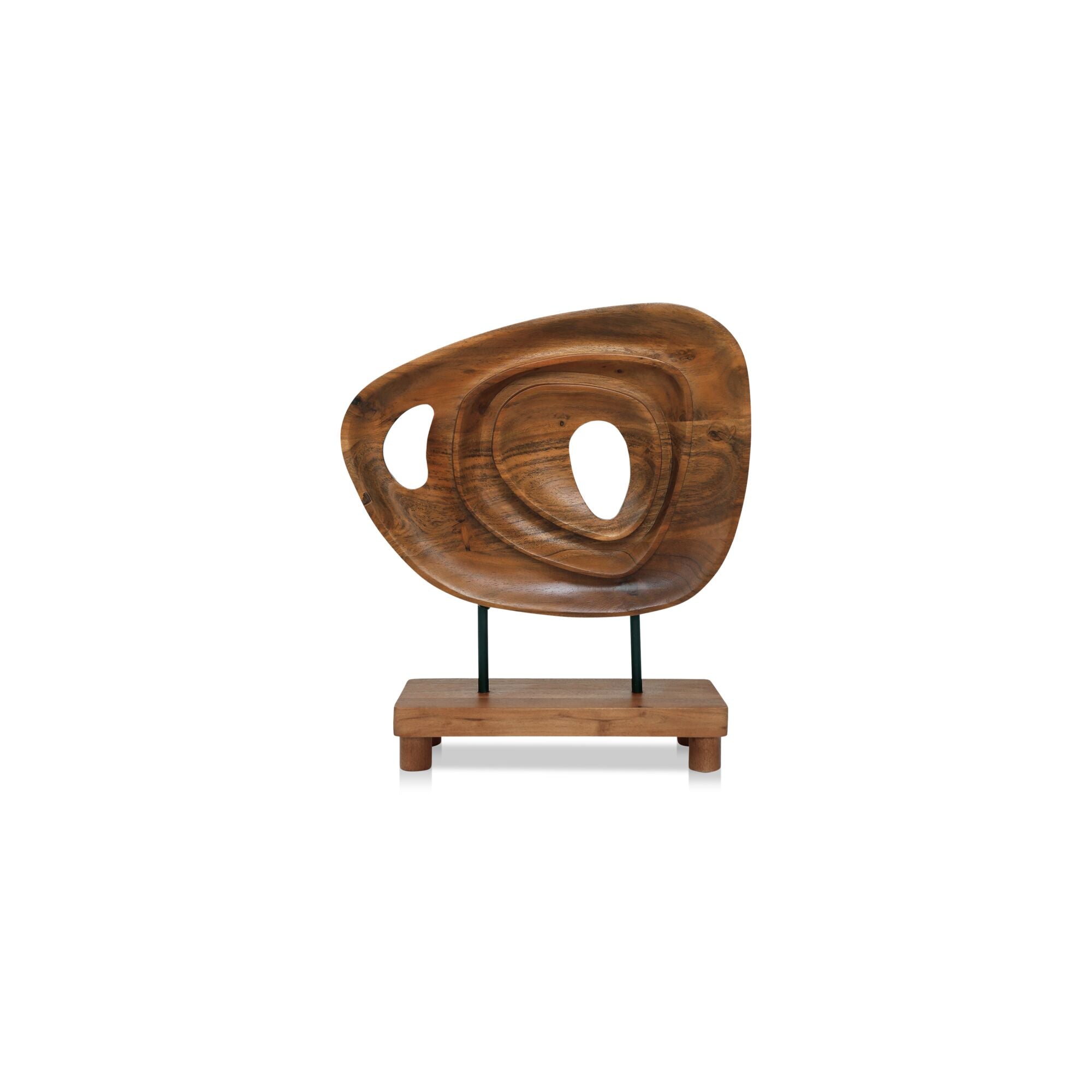 Saddler Sculpture Natural Acacia - Moes Home