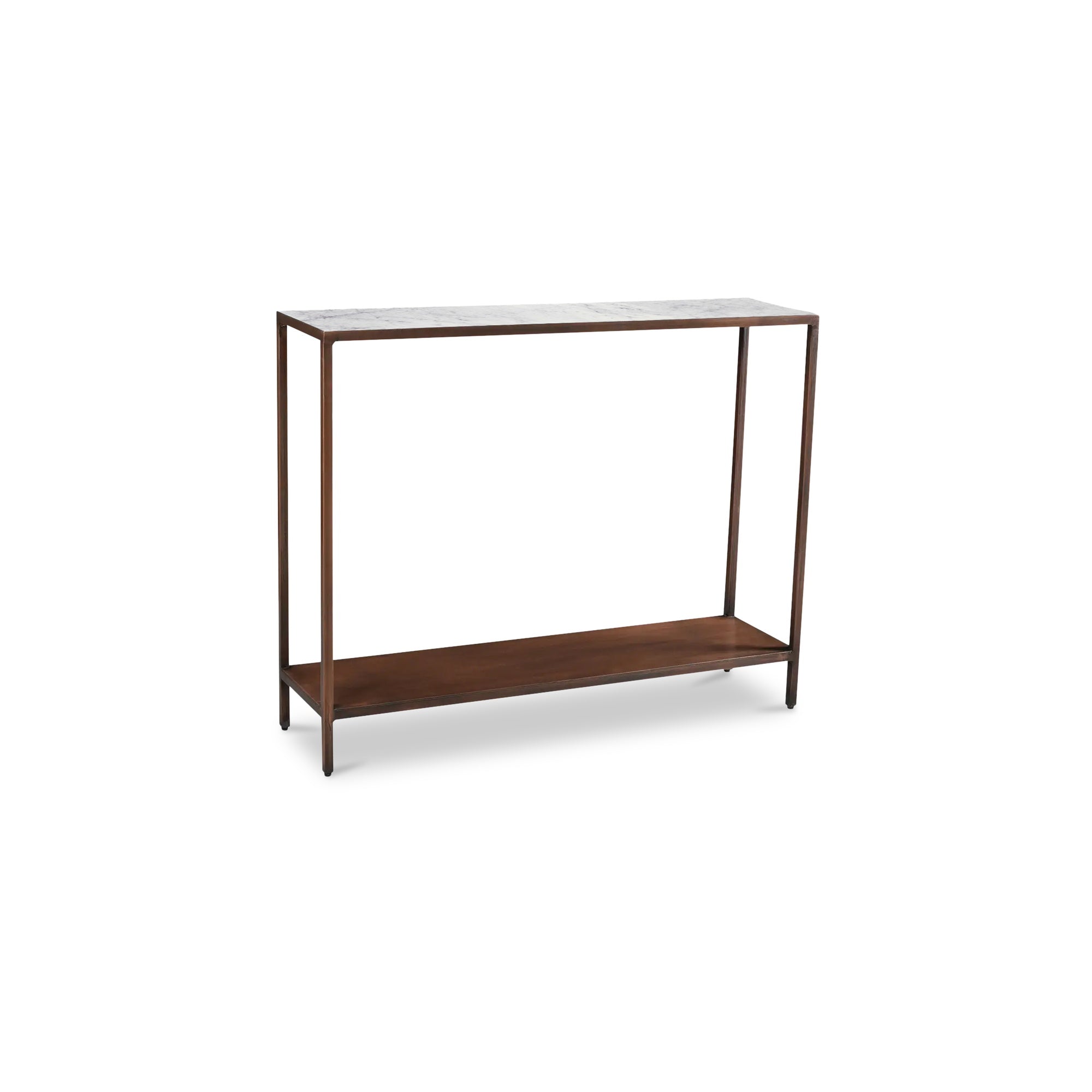 Bottego Console Table Antique Copper - Moes Home