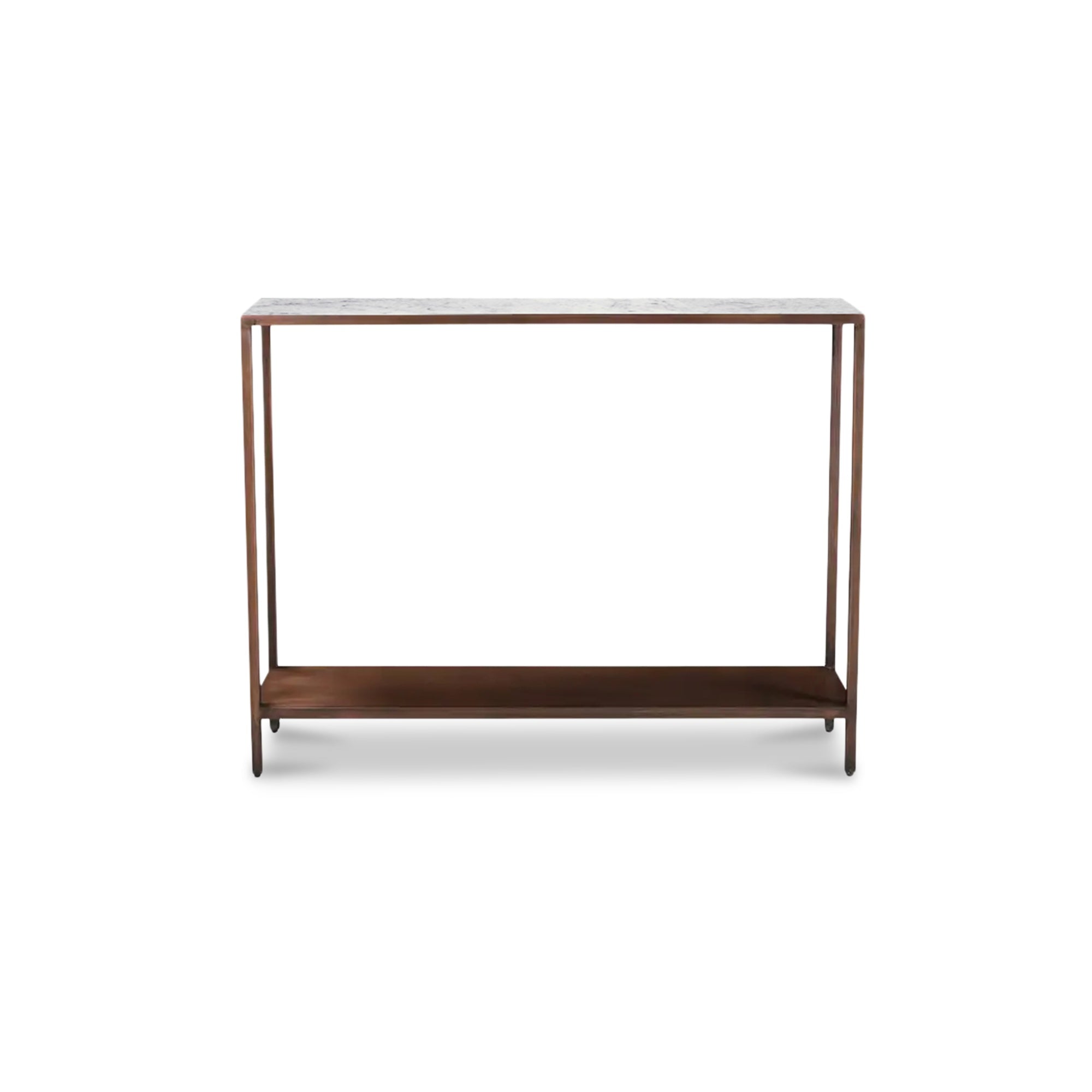 Bottego Console Table Antique Copper - Moes Home