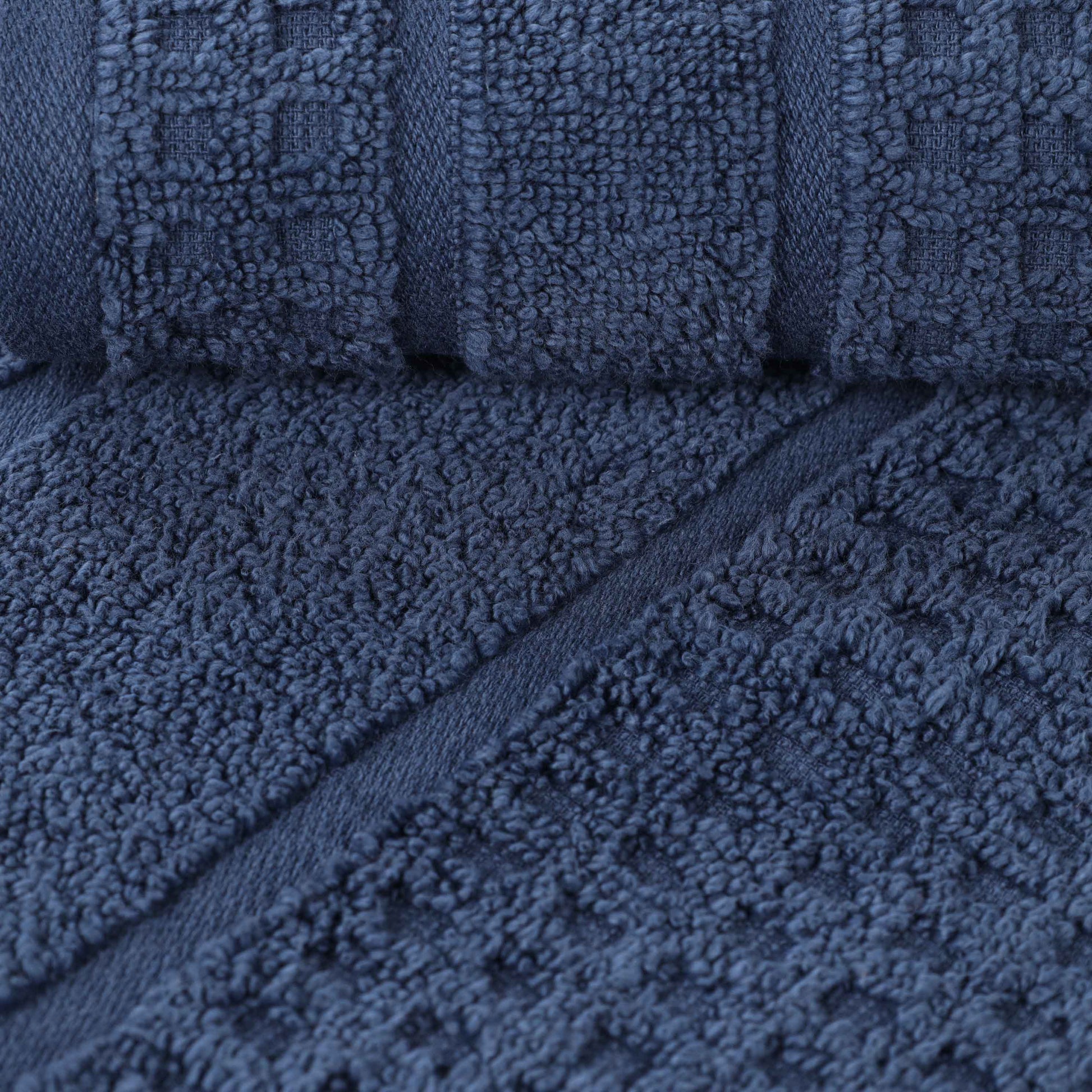 Napa Zero Twist Cotton Solid Waffle Honeycomb Bath Towel Set of 3 - Bath Towel by Superior Brand