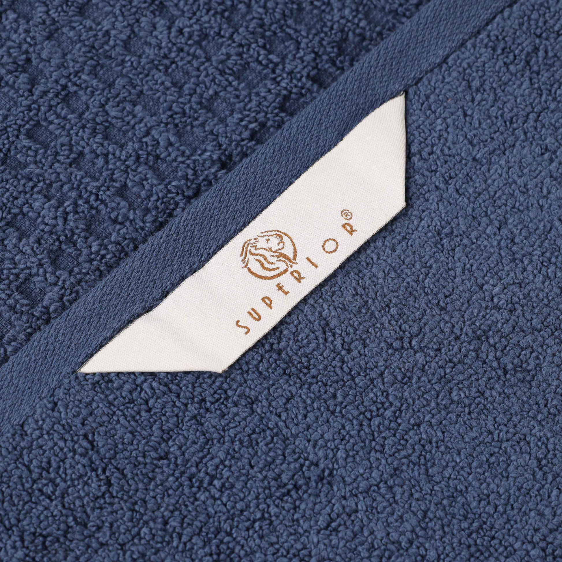 Napa Zero Twist Cotton Solid Waffle Honeycomb Bath Towel Set of 3 - Bath Towel by Superior Brand