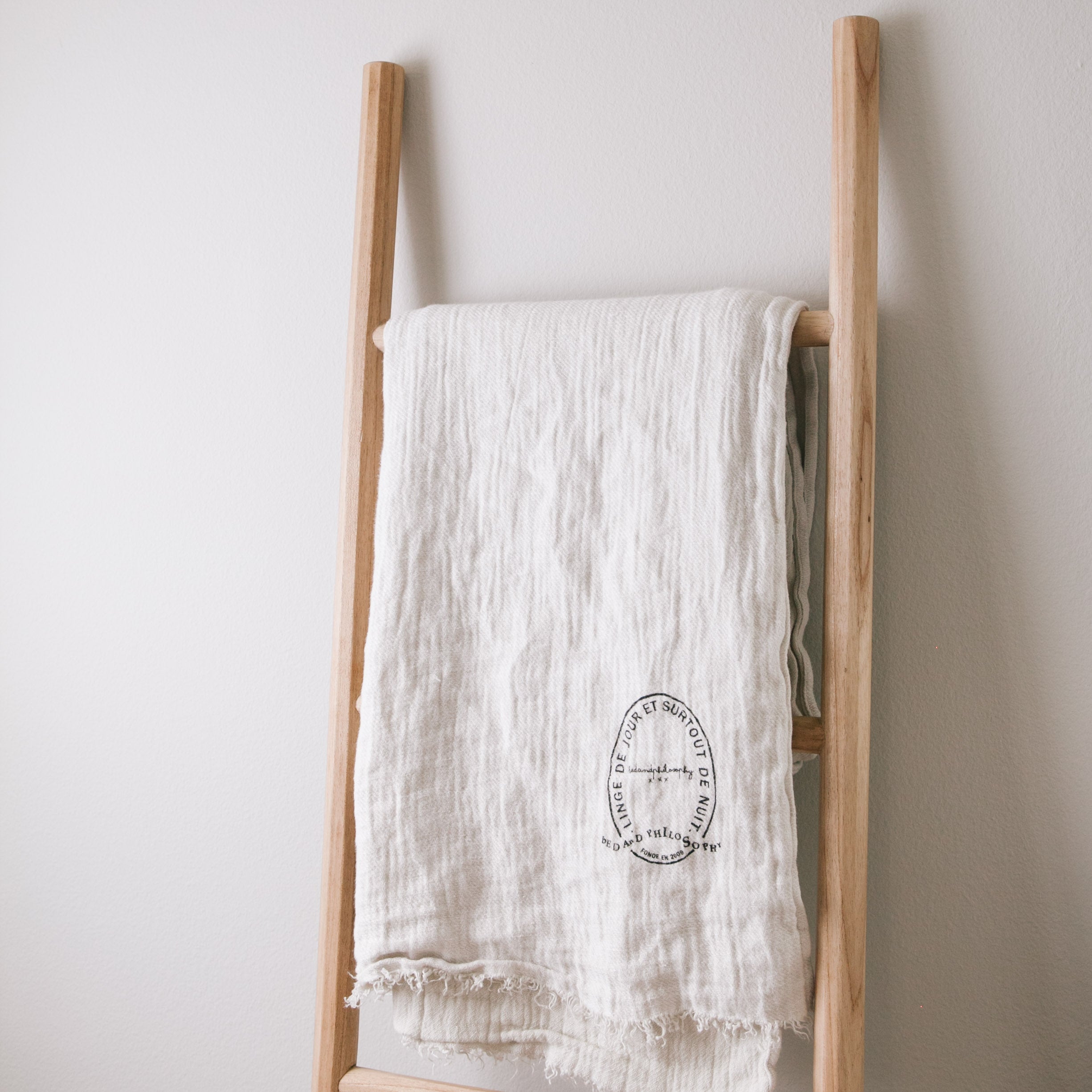 Blanket Ladder Handcrafted Mindi Wood by Sandstone and Sage