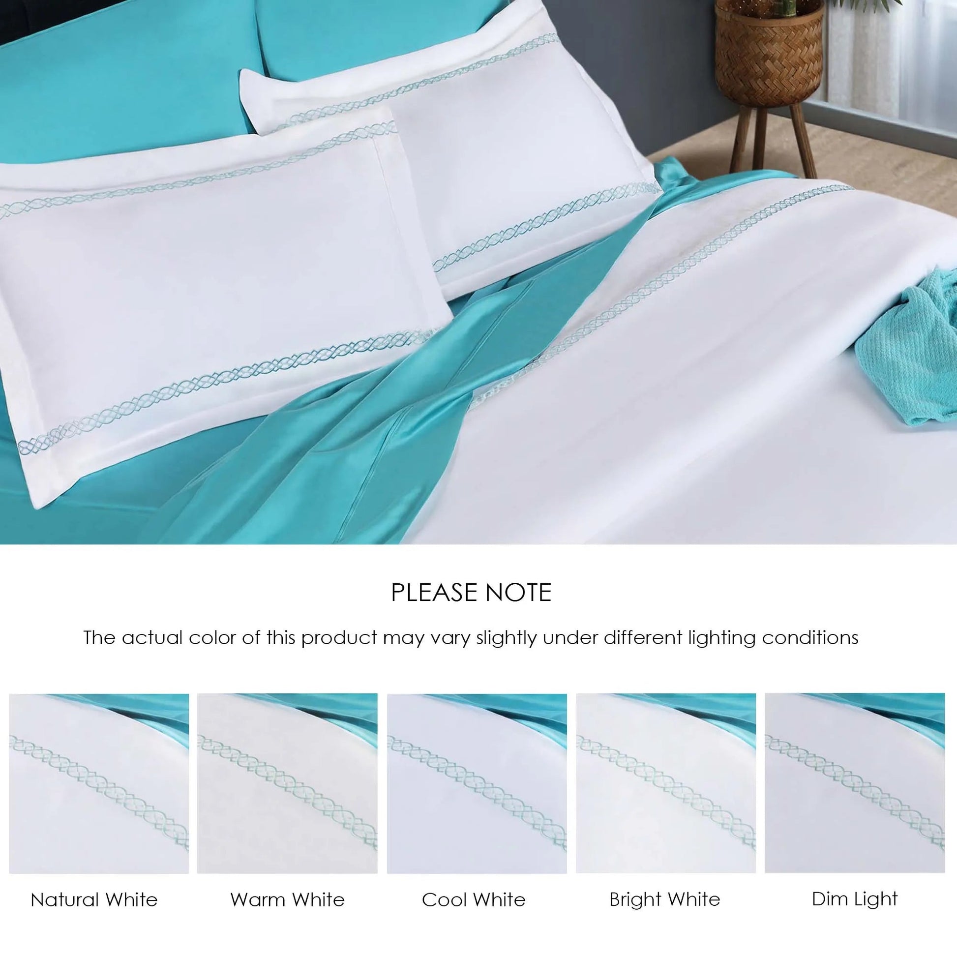 1000 Thread Count Egyptian Cotton Embroidered Duvet Cover Set - Egyptian Cotton Duvet Cover Set by Superior