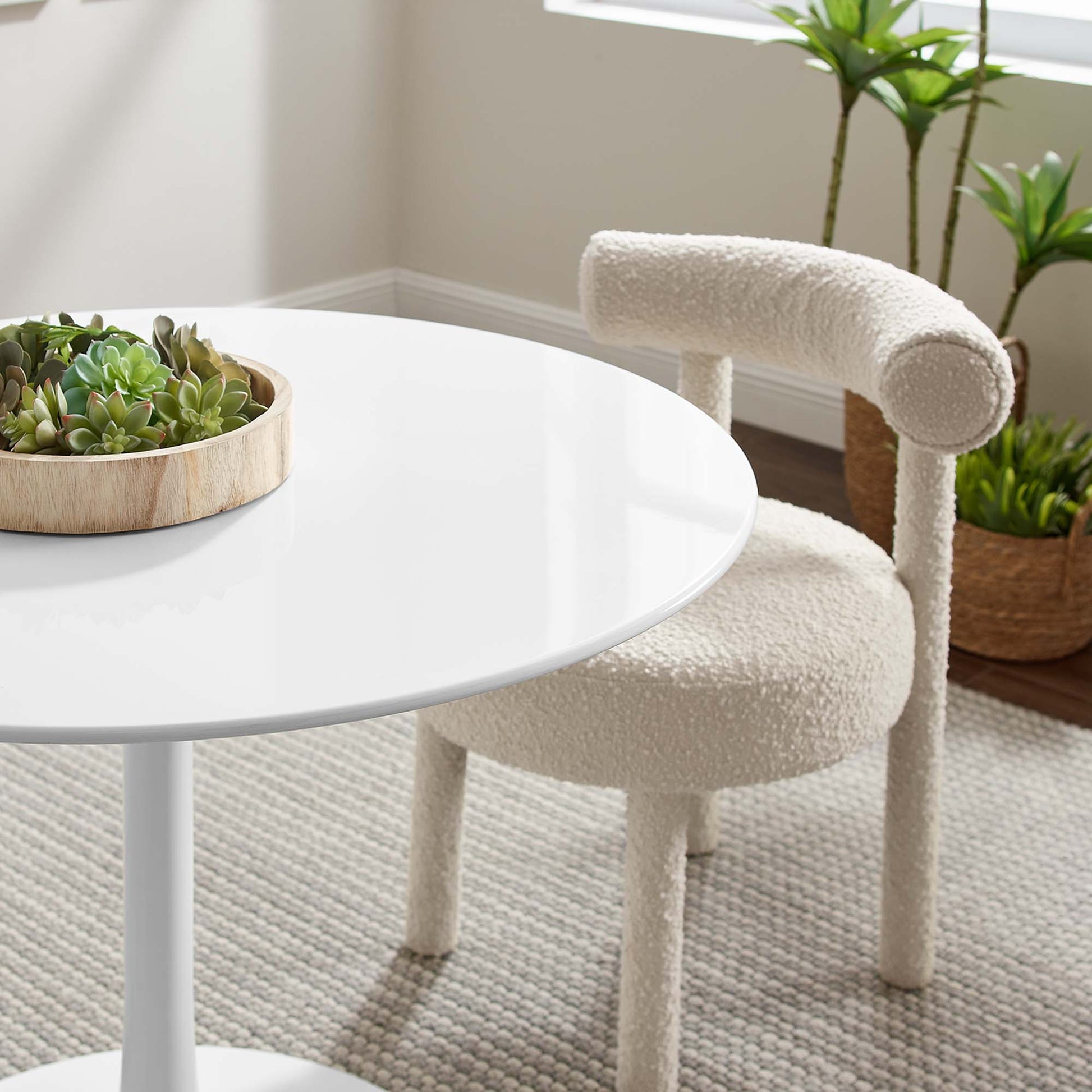 Lippa 40" Round Wood Dining Table by Modway - Best Buy Furniture