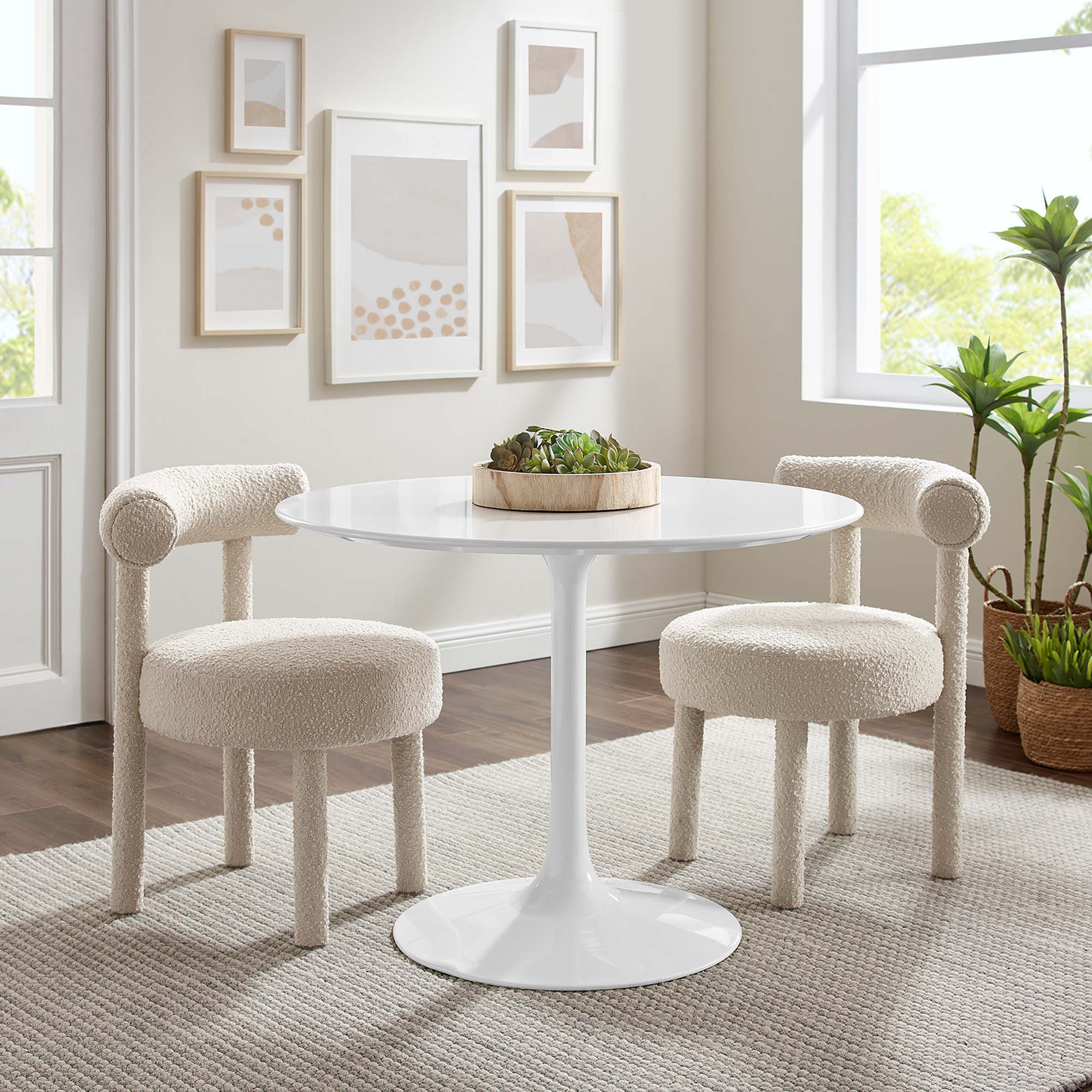 Lippa 40" Round Wood Dining Table by Modway - Best Buy Furniture
