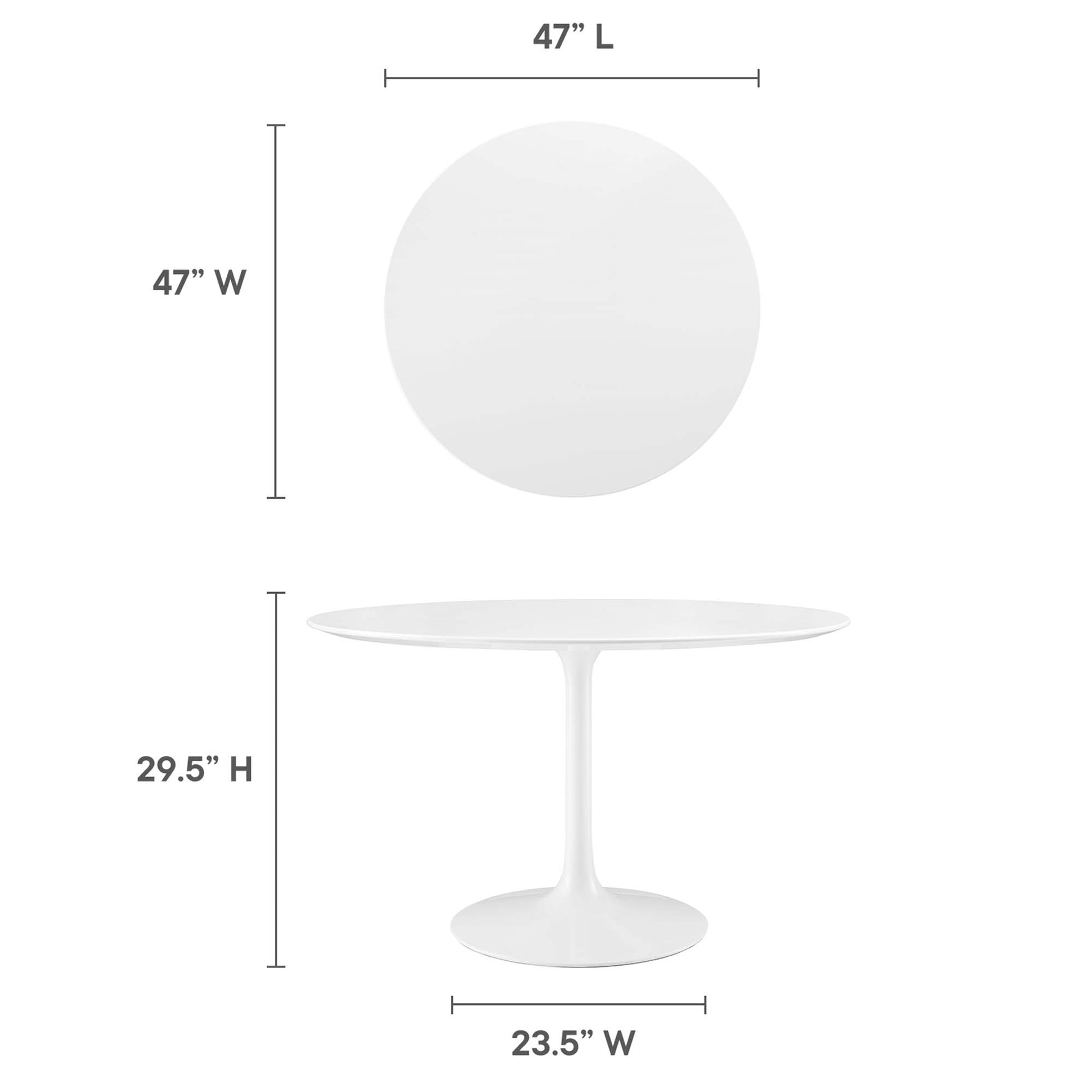 Lippa 48" Round Wood Dining Table by Modway - Best Buy Furniture