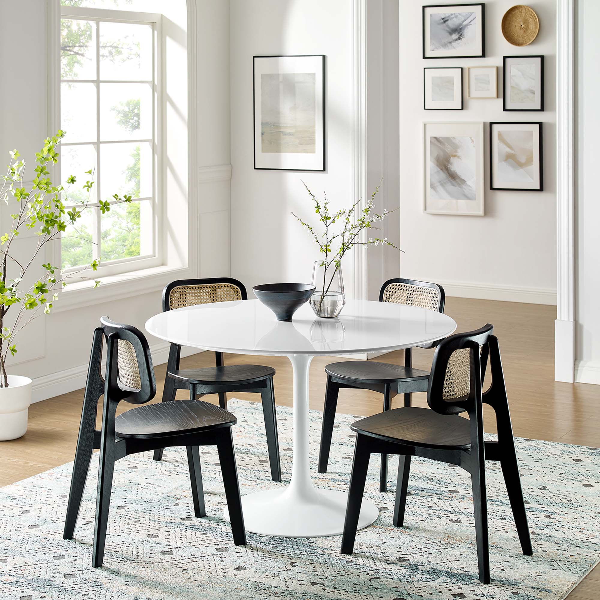 Lippa 48" Round Wood Dining Table by Modway - Best Buy Furniture