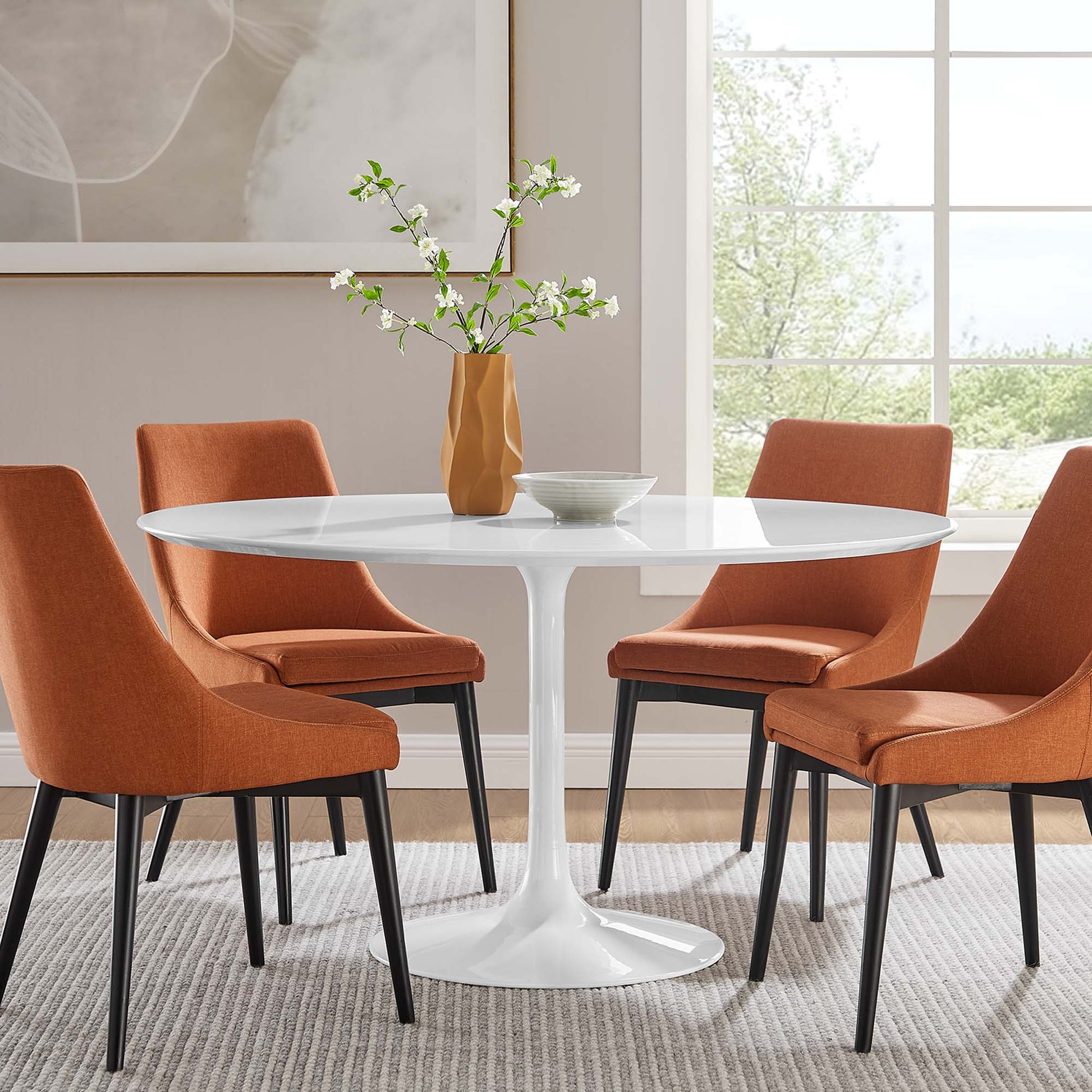 Lippa 54" Round Wood Dining Table by Modway - Best Buy Furniture