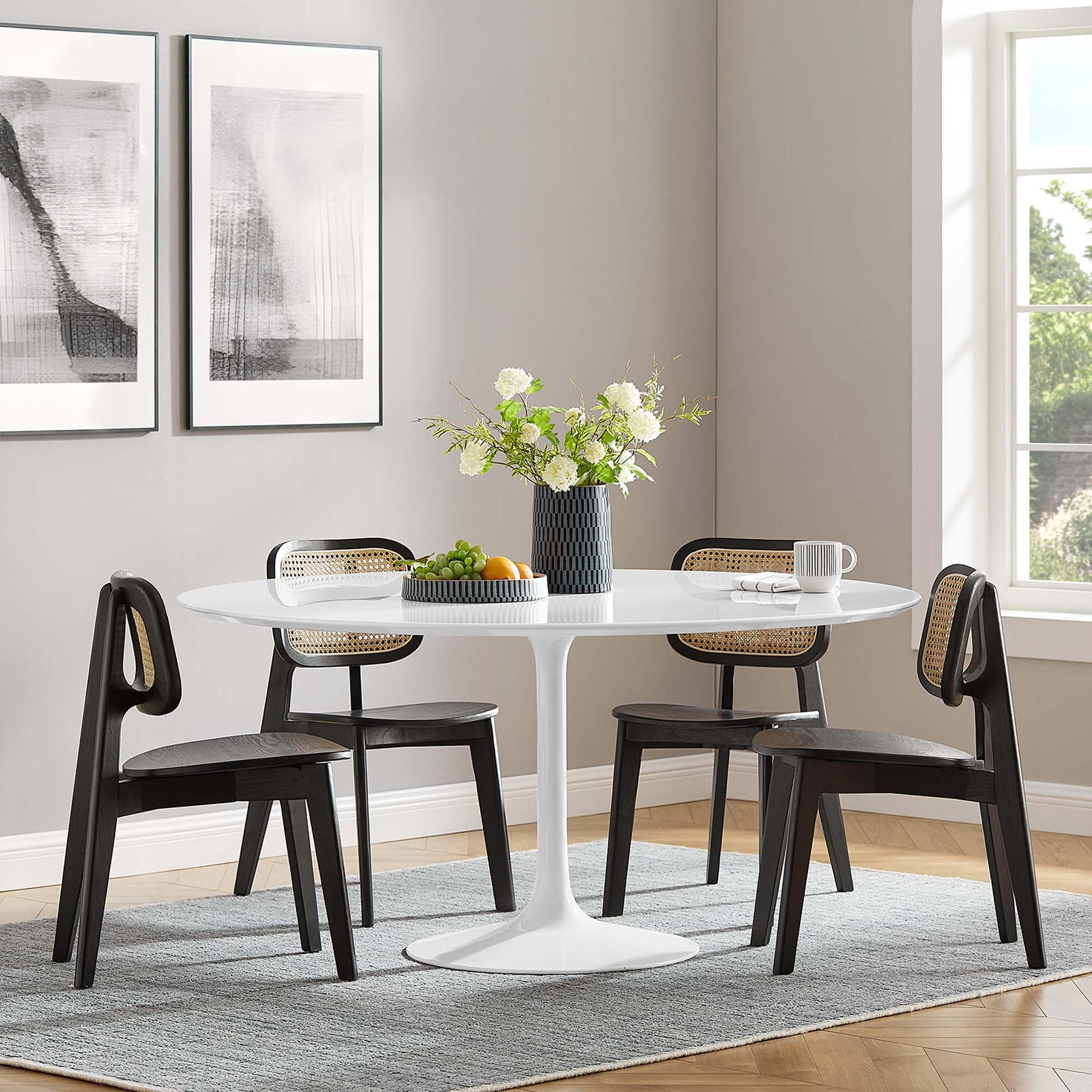 Lippa 60" Round Wood Dining Table by Modway - Best Buy Furniture