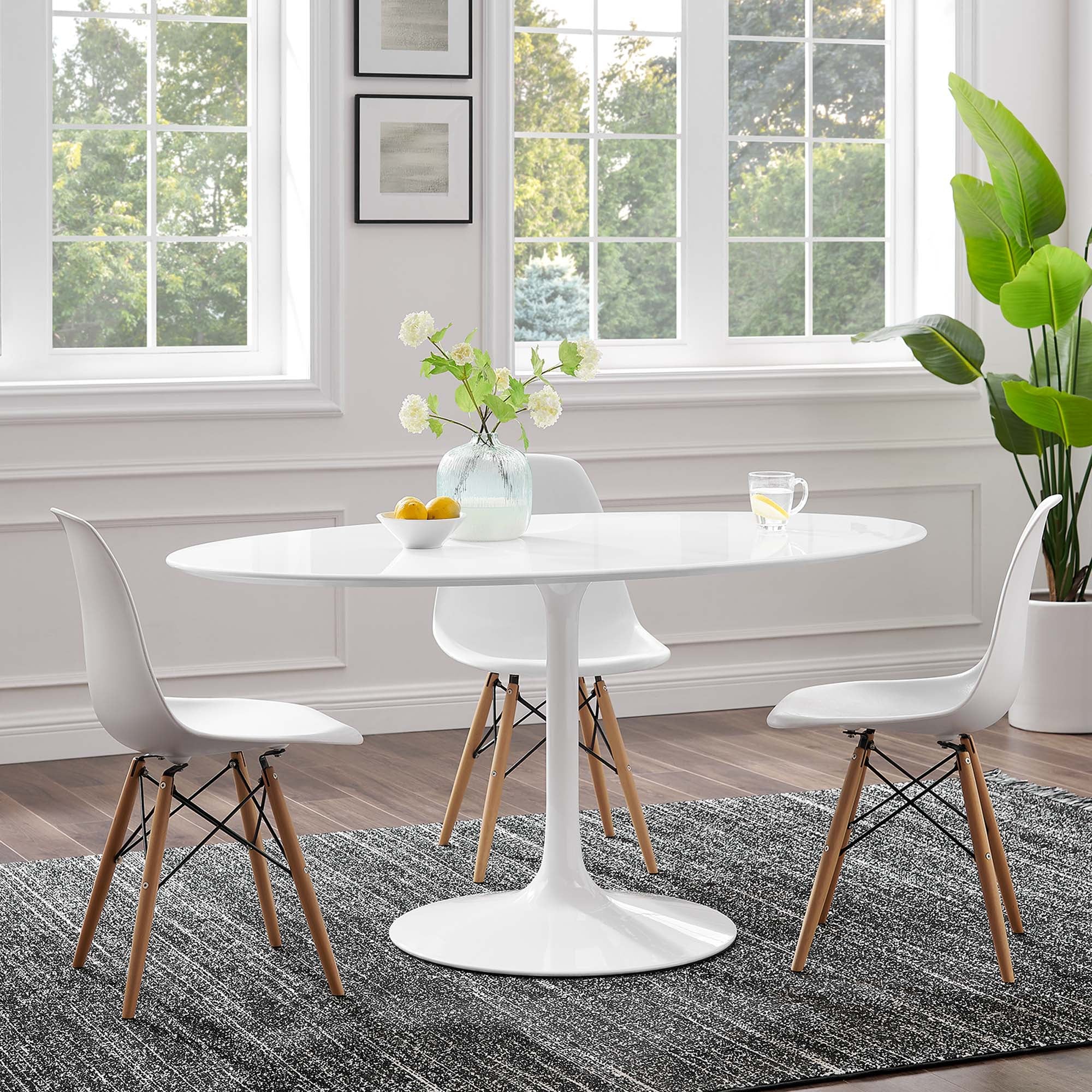 Lippa 60" Oval Wood Dining Table by Modway - Best Buy Furniture