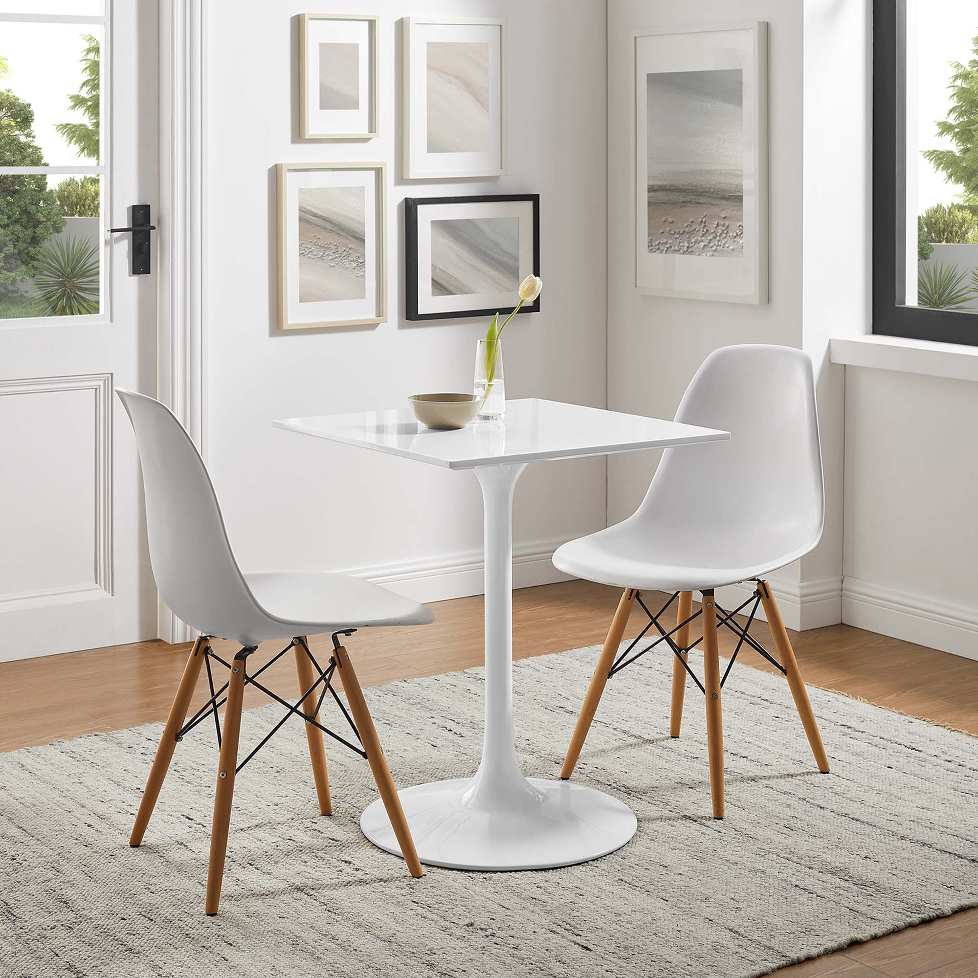 Lippa 24" Square Wood Dining Table by Modway - Best Buy Furniture