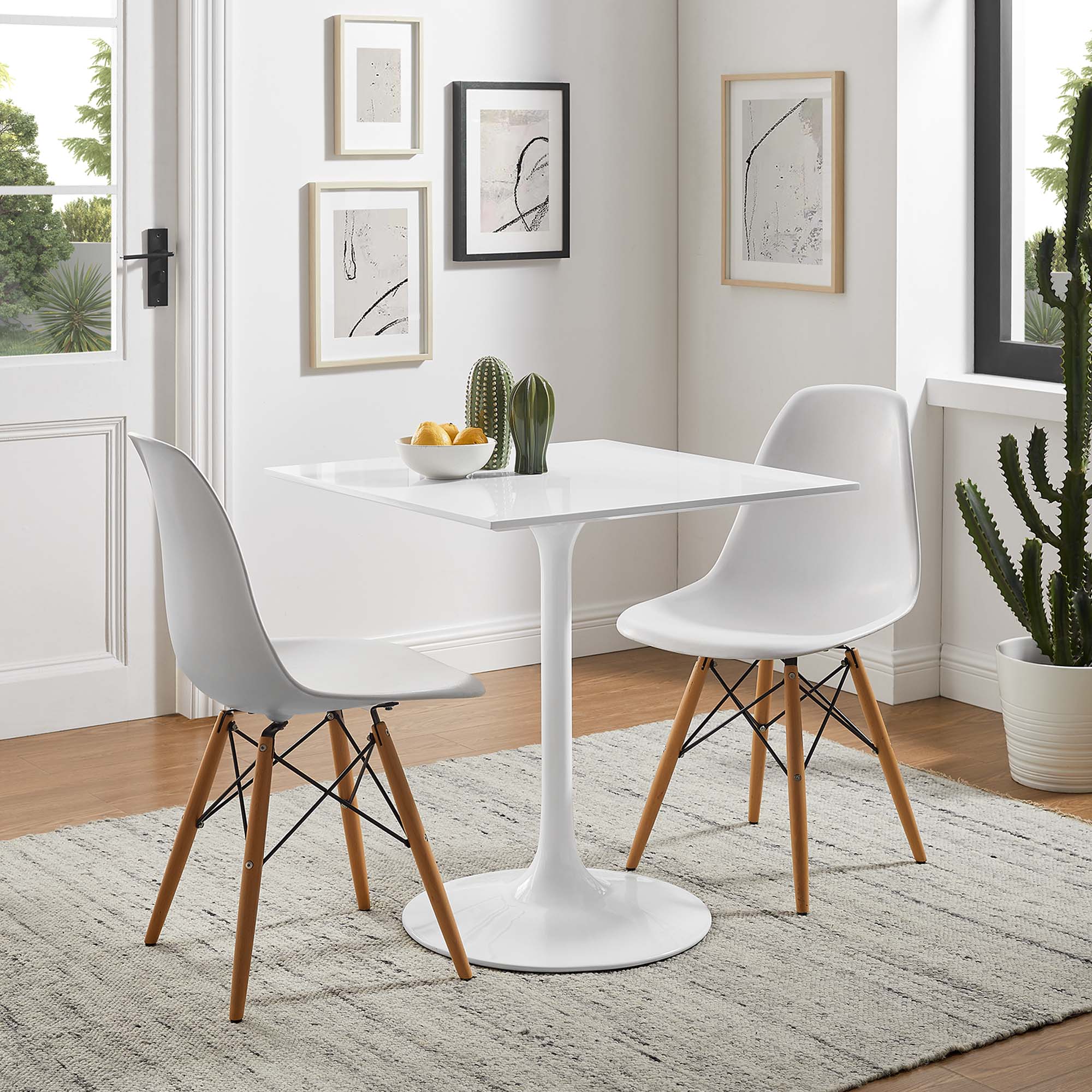 Lippa 28" Square Wood Dining Table by Modway - Best Buy Furniture