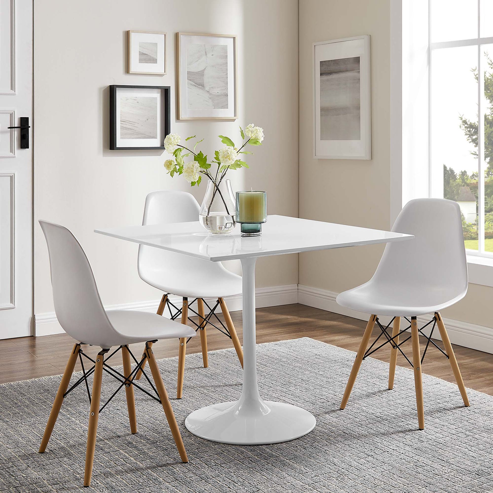 Lippa 36" Square Wood Dining Table by Modway - Best Buy Furniture