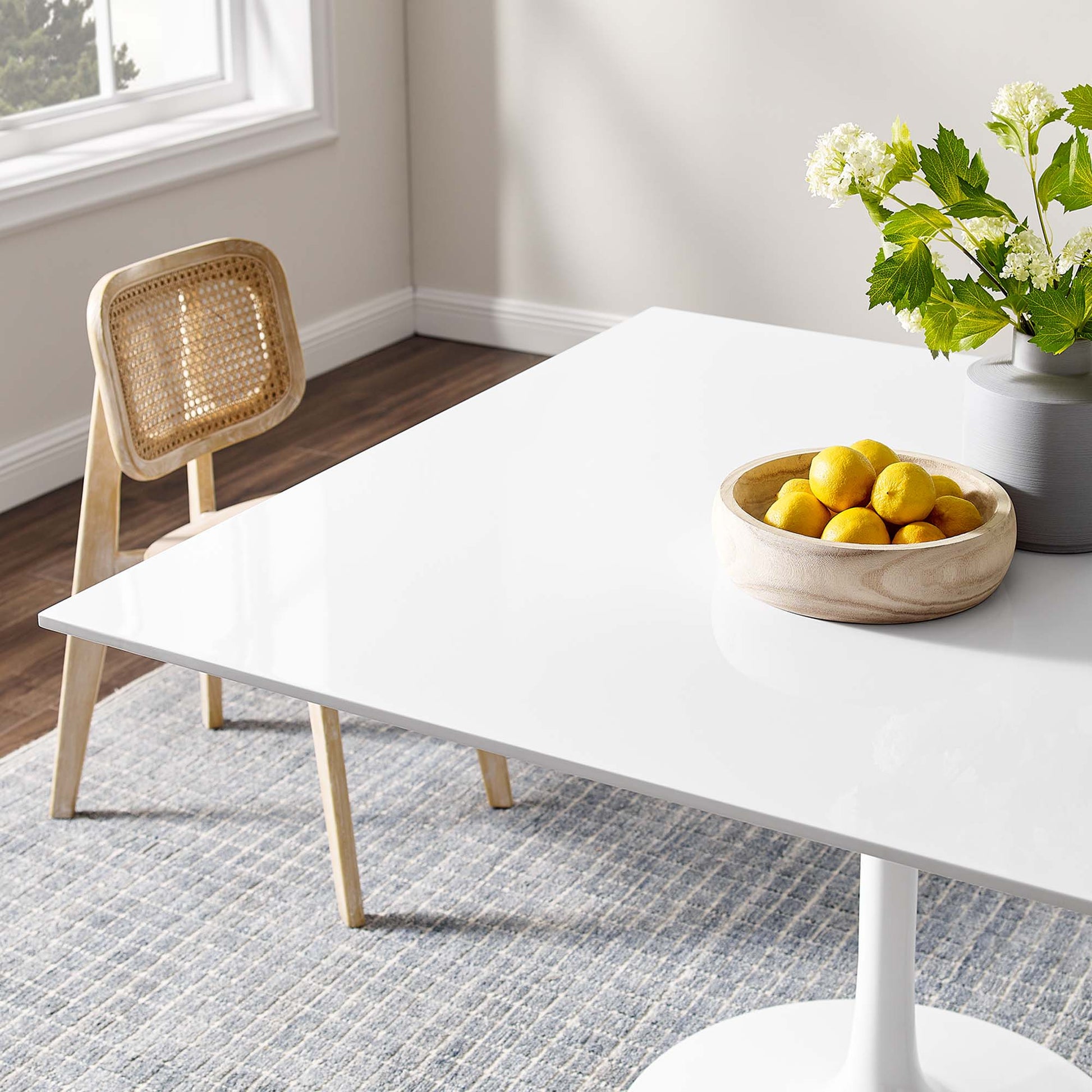 Lippa 48" Square Wood Dining Table by Modway - Best Buy Furniture