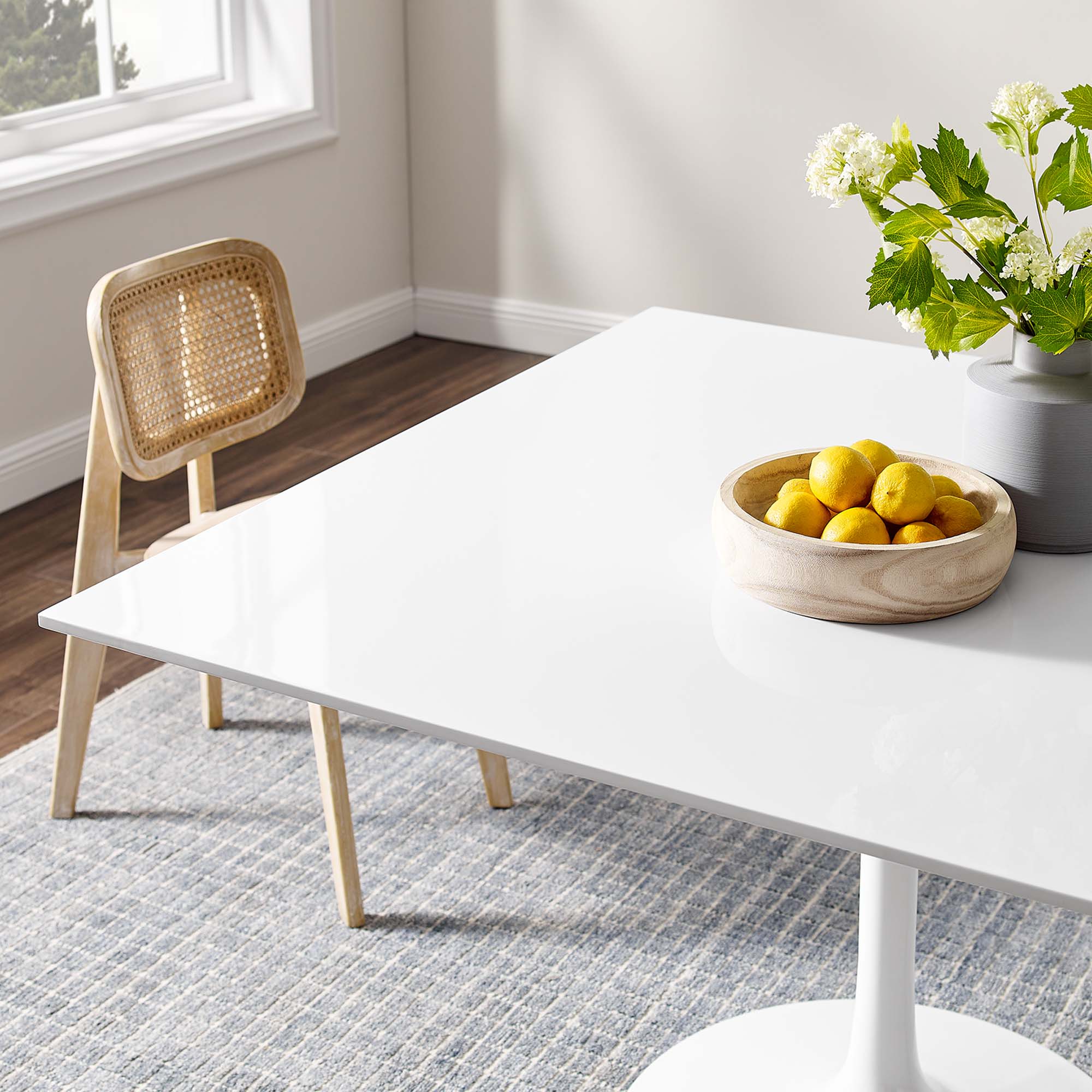 Lippa 48" Square Wood Dining Table by Modway - Best Buy Furniture