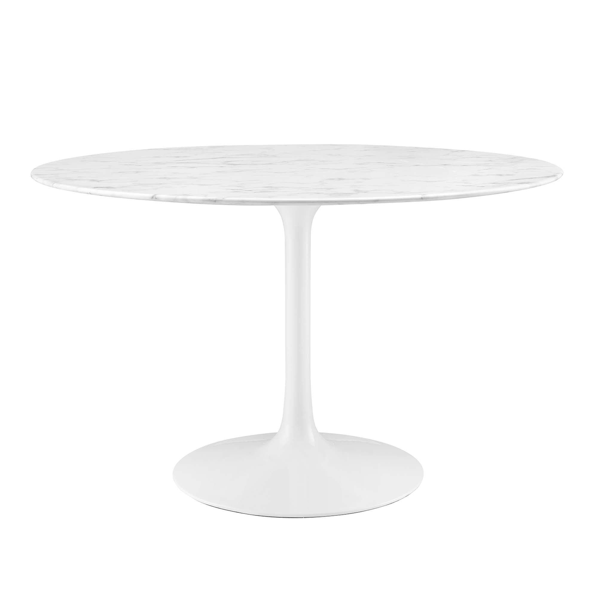Lippa 48" Round Faux Marble Dining Table by Modway - Best Buy Furniture