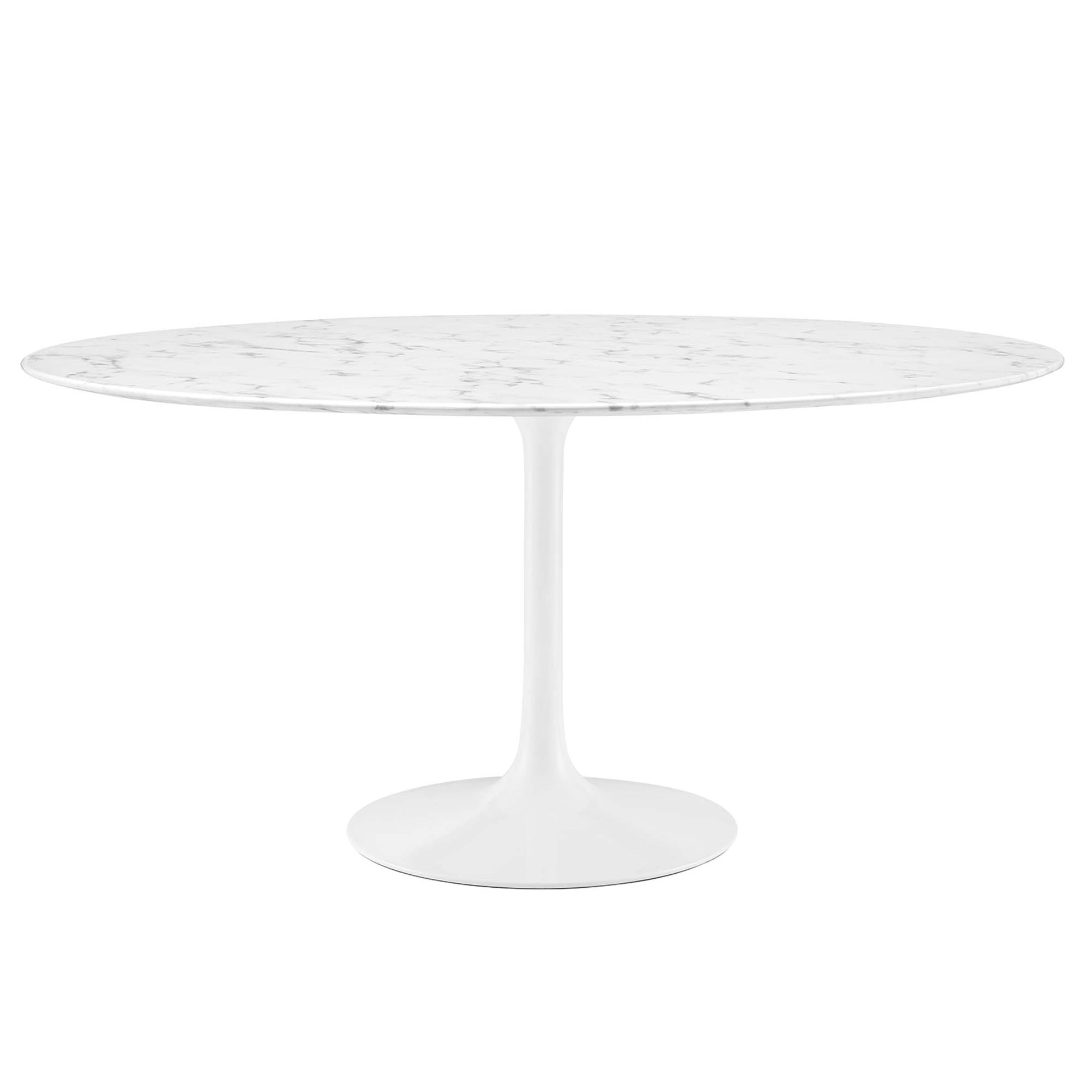Lippa 60" Round Faux Marble Dining Table by Modway - Best Buy Furniture