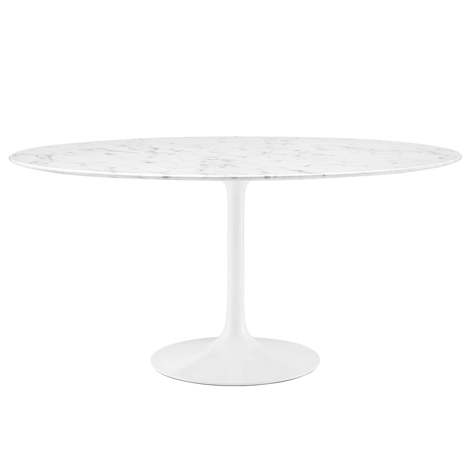 Lippa 60" Round Faux Marble Dining Table by Modway - Best Buy Furniture