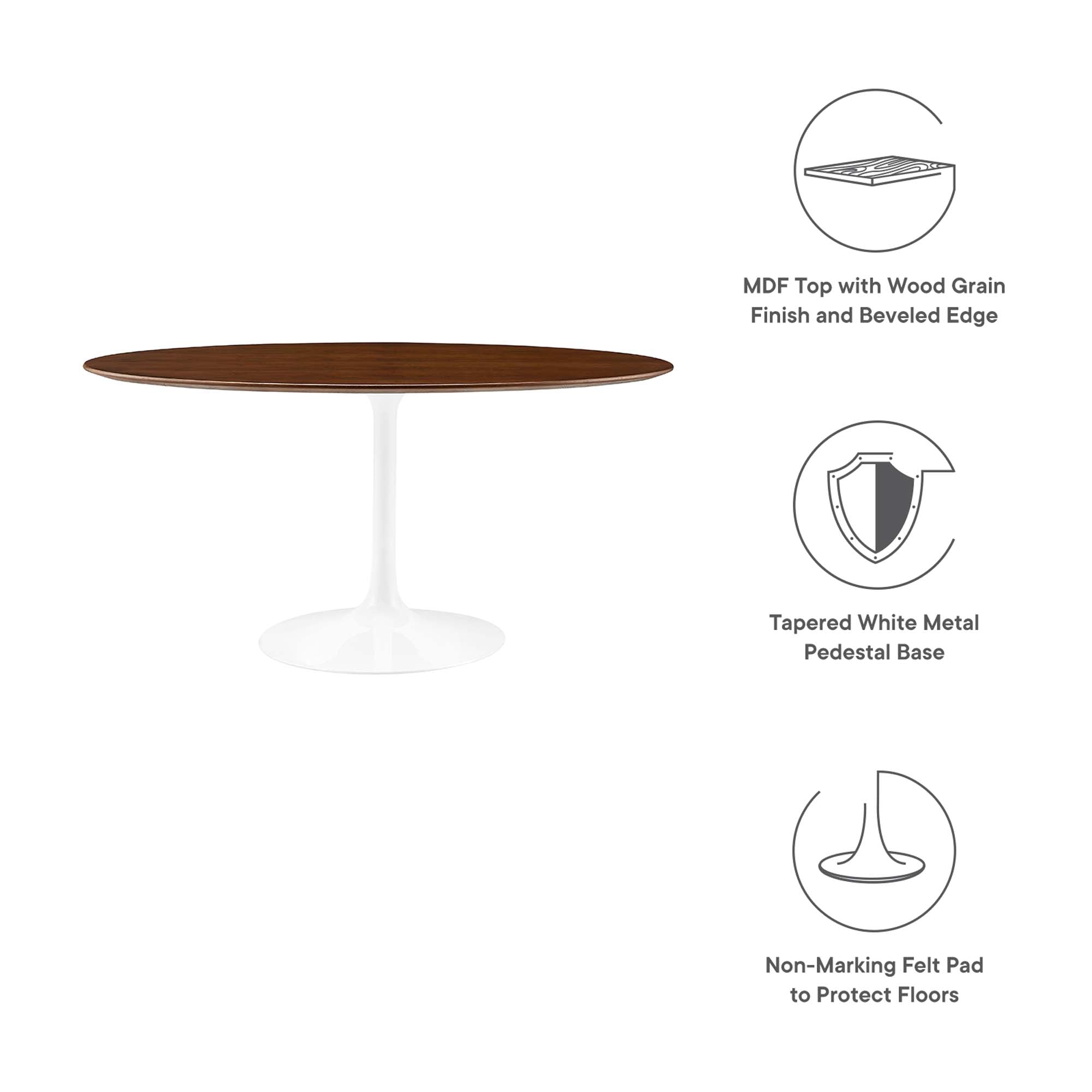 Lippa 60" Oval Wood Dining Table by Modway - Best Buy Furniture