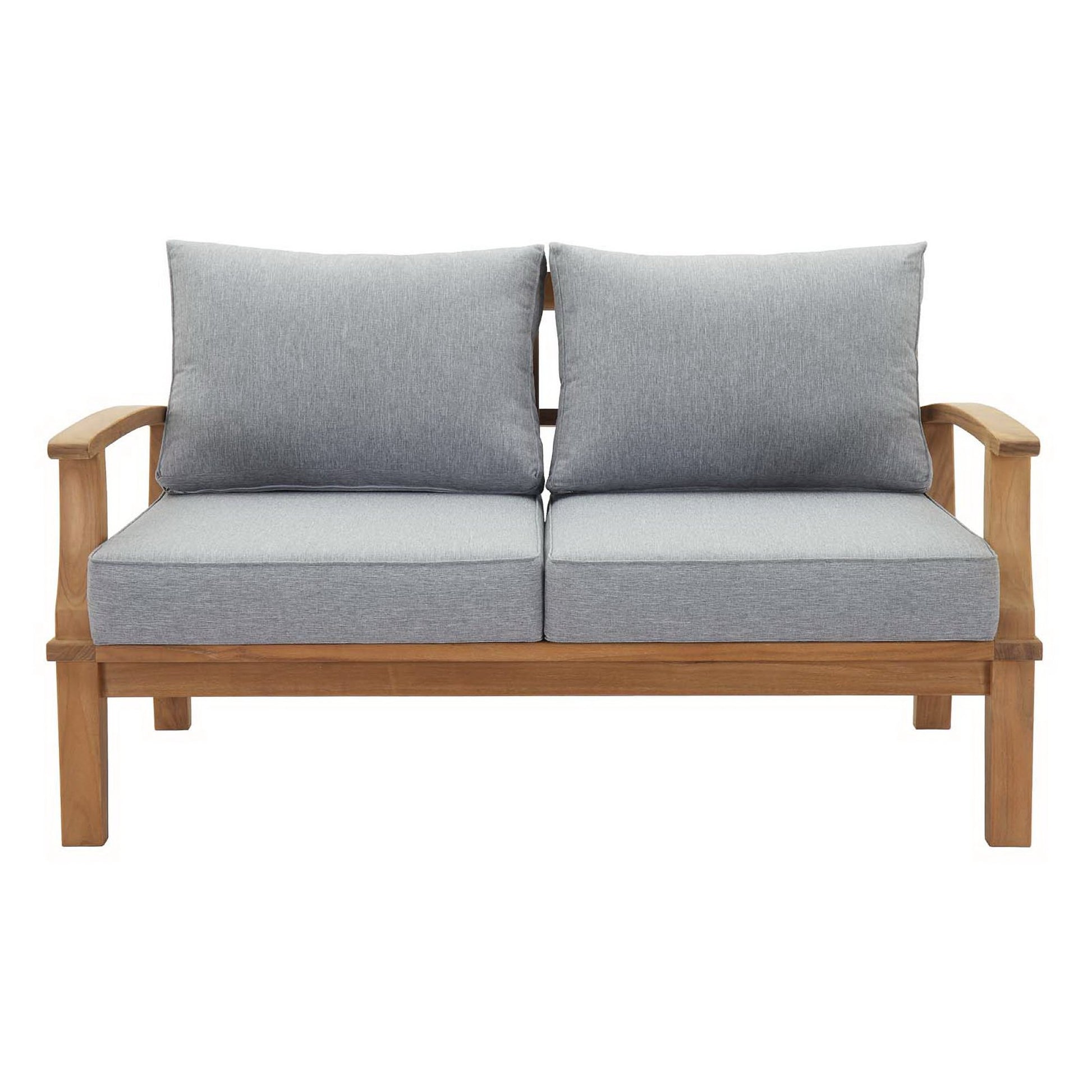 Marina Outdoor Patio Teak Loveseat by Modway - Best Buy Furniture