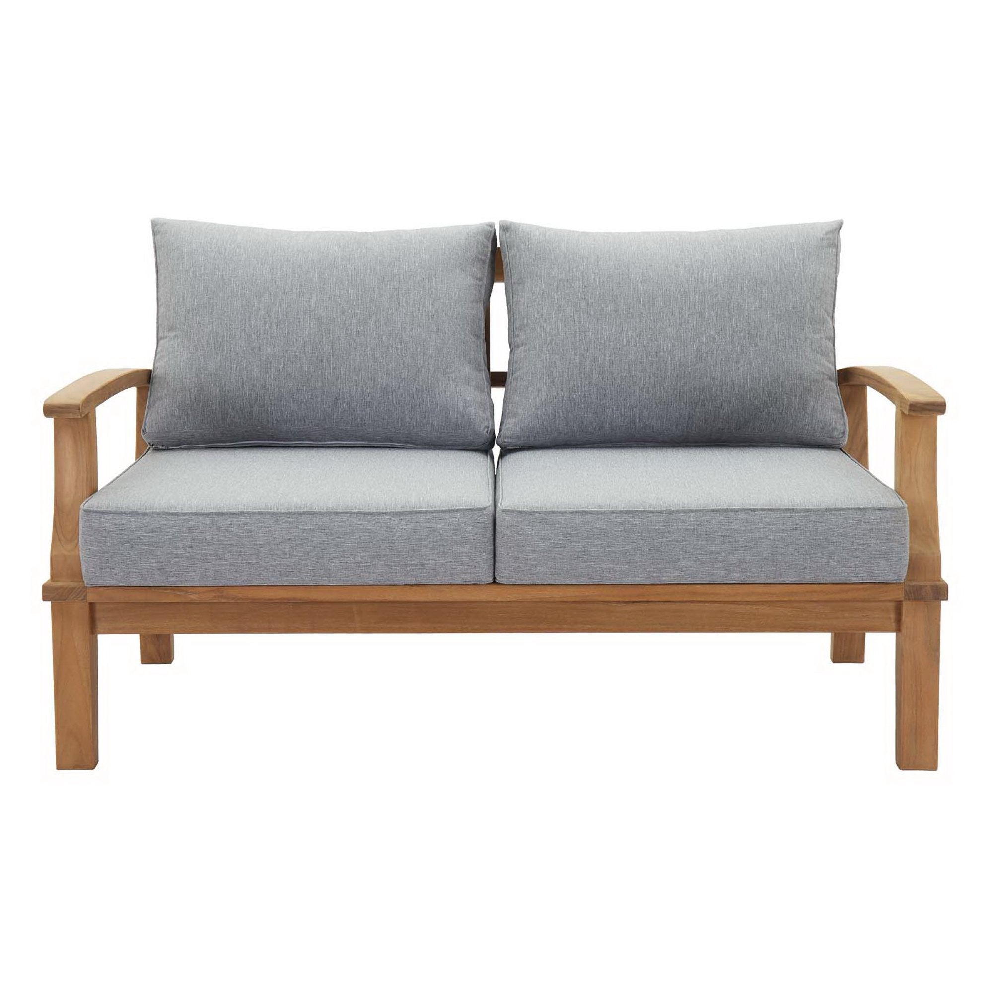 Marina Outdoor Patio Teak Loveseat by Modway - Best Buy Furniture