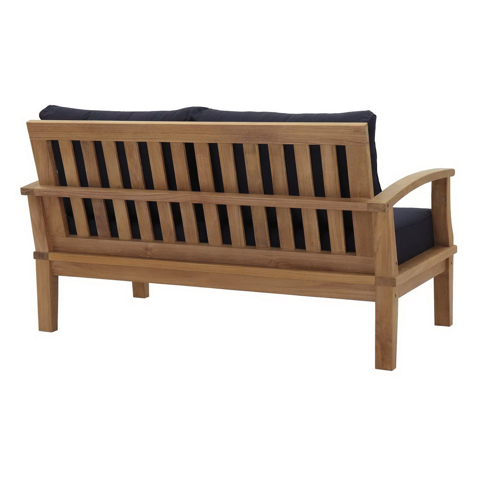 Marina Outdoor Patio Teak Loveseat by Modway - Best Buy Furniture