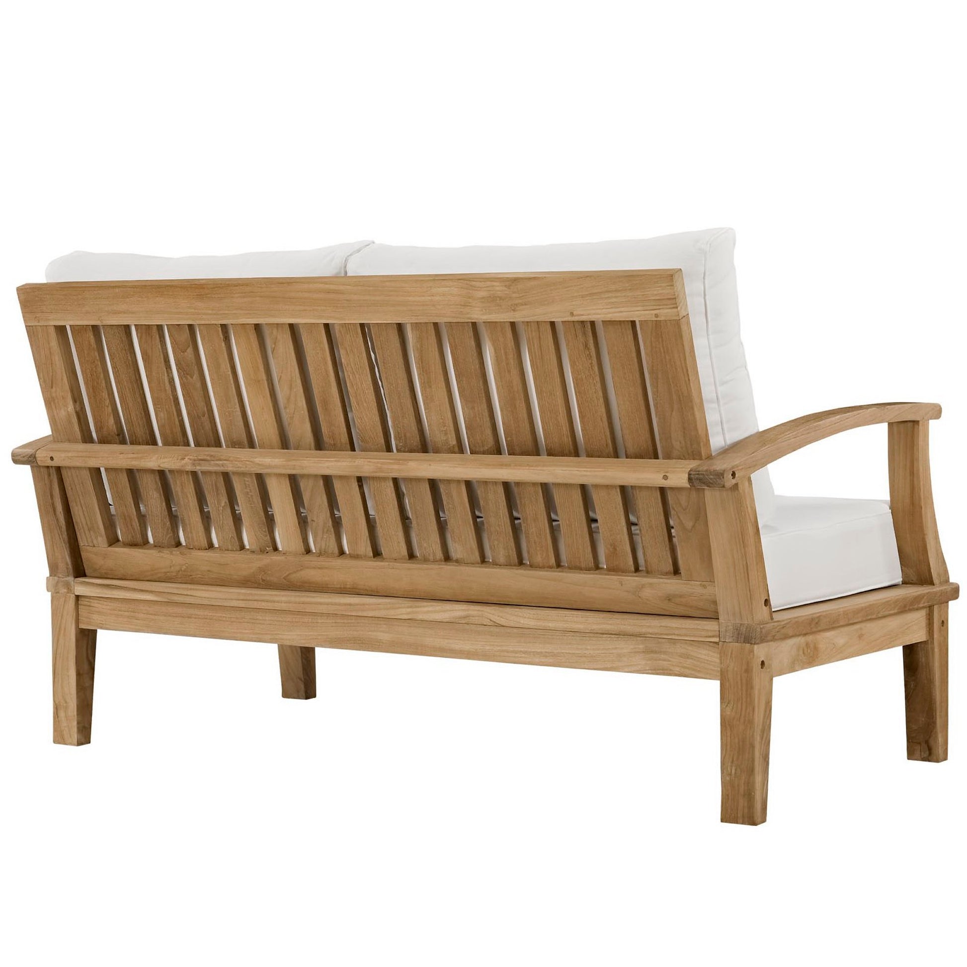 Marina Outdoor Patio Teak Loveseat by Modway - Best Buy Furniture