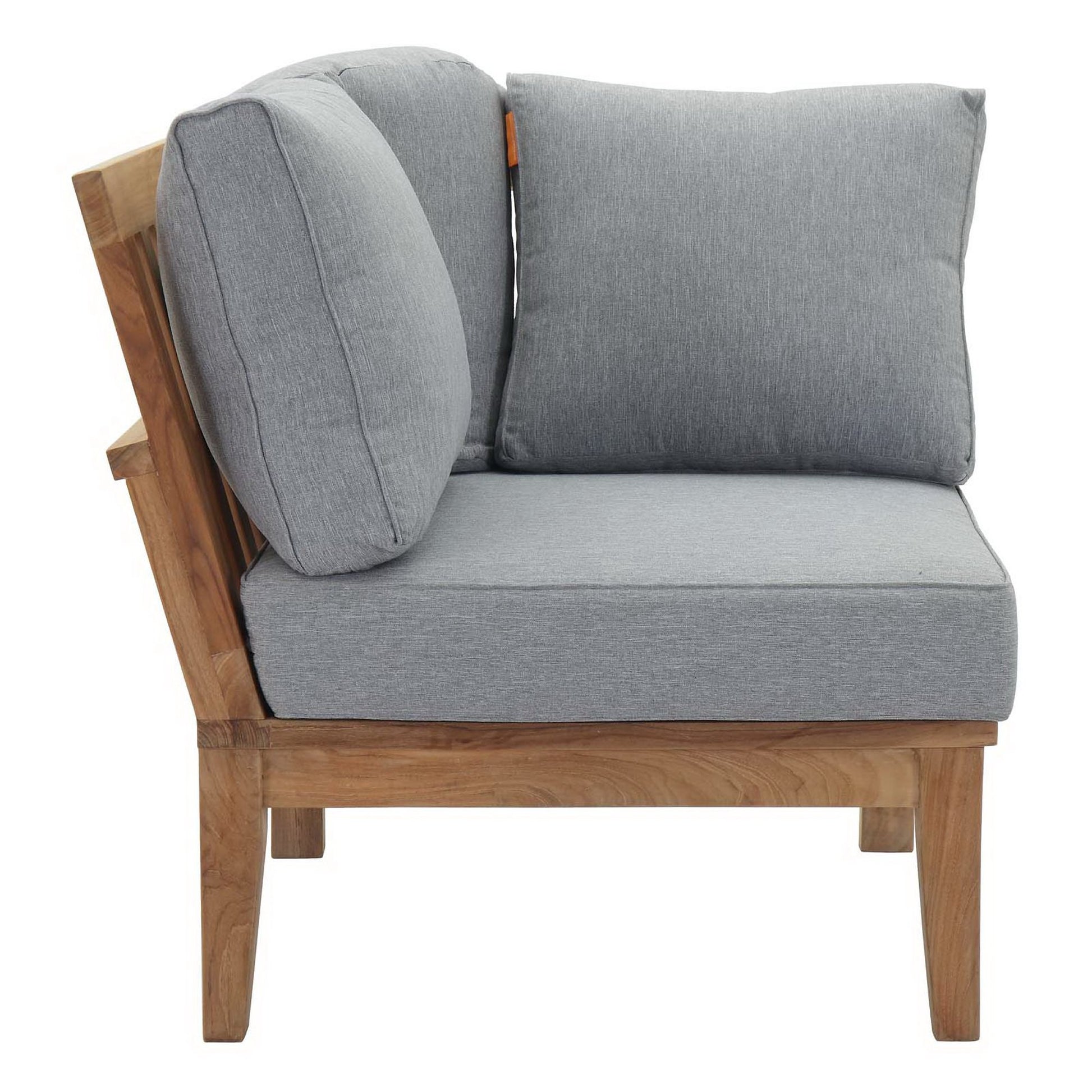 Marina Outdoor Patio Teak Corner Sofa by Modway - Best Buy Furniture