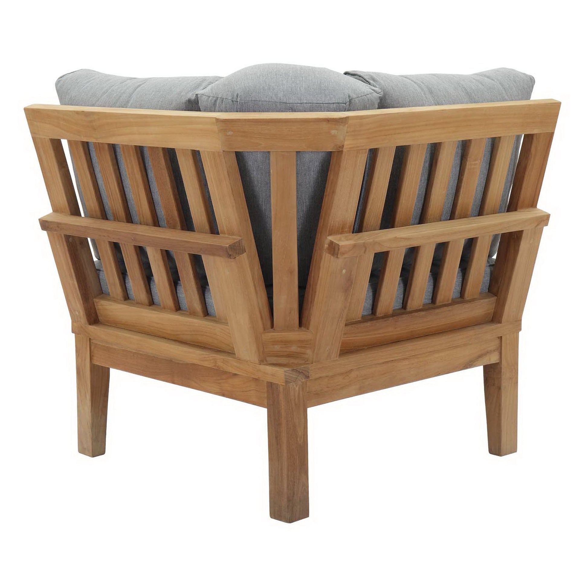 Marina Outdoor Patio Teak Corner Sofa by Modway - Best Buy Furniture