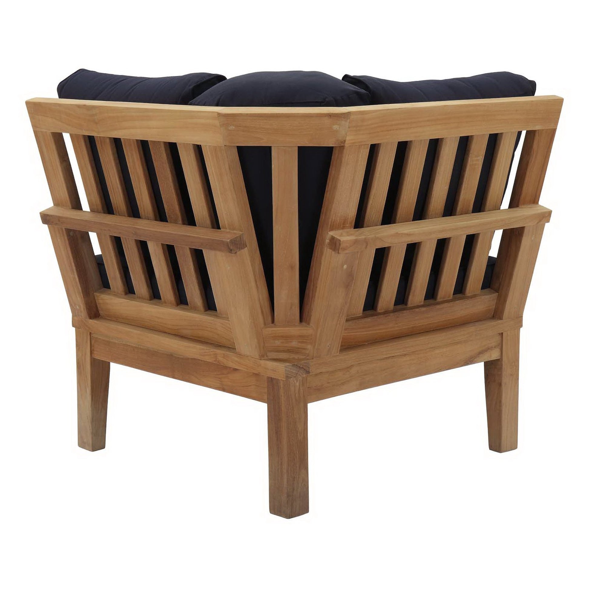 Marina Outdoor Patio Teak Corner Sofa by Modway - Best Buy Furniture