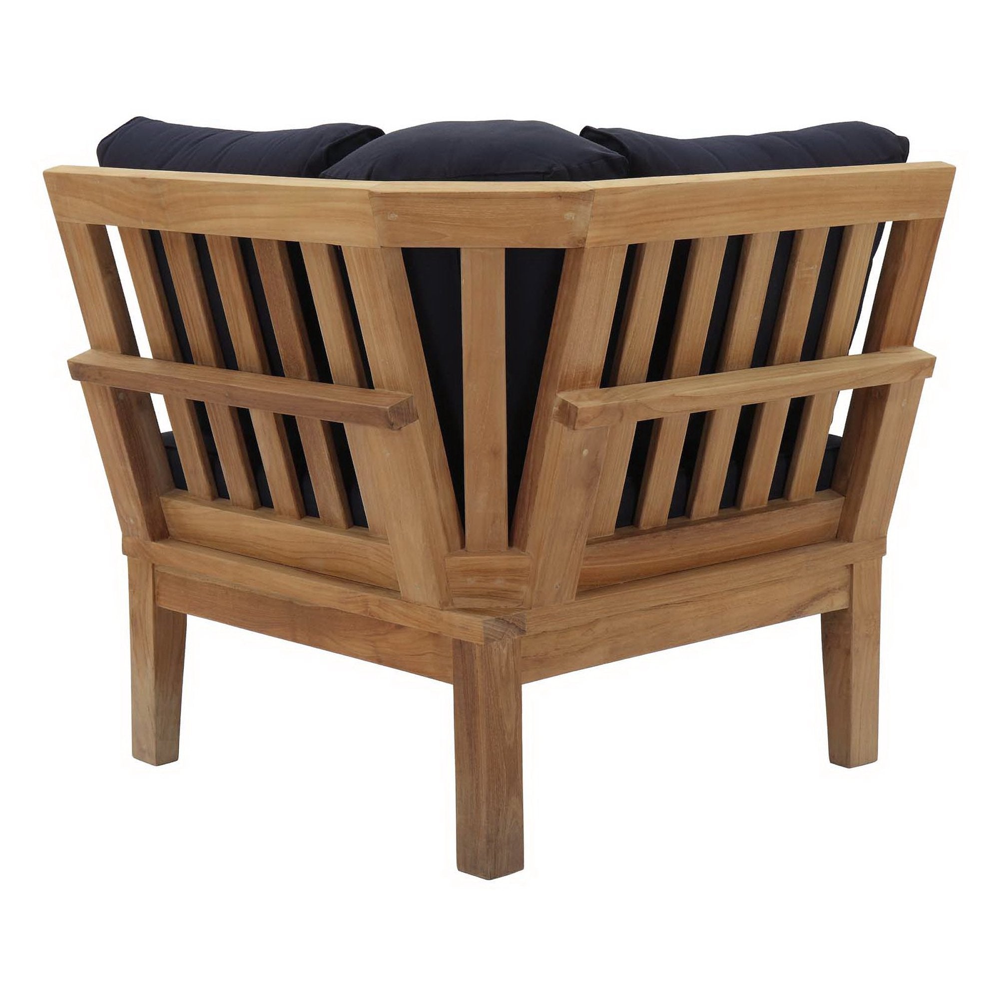 Marina Outdoor Patio Teak Corner Sofa by Modway - Best Buy Furniture
