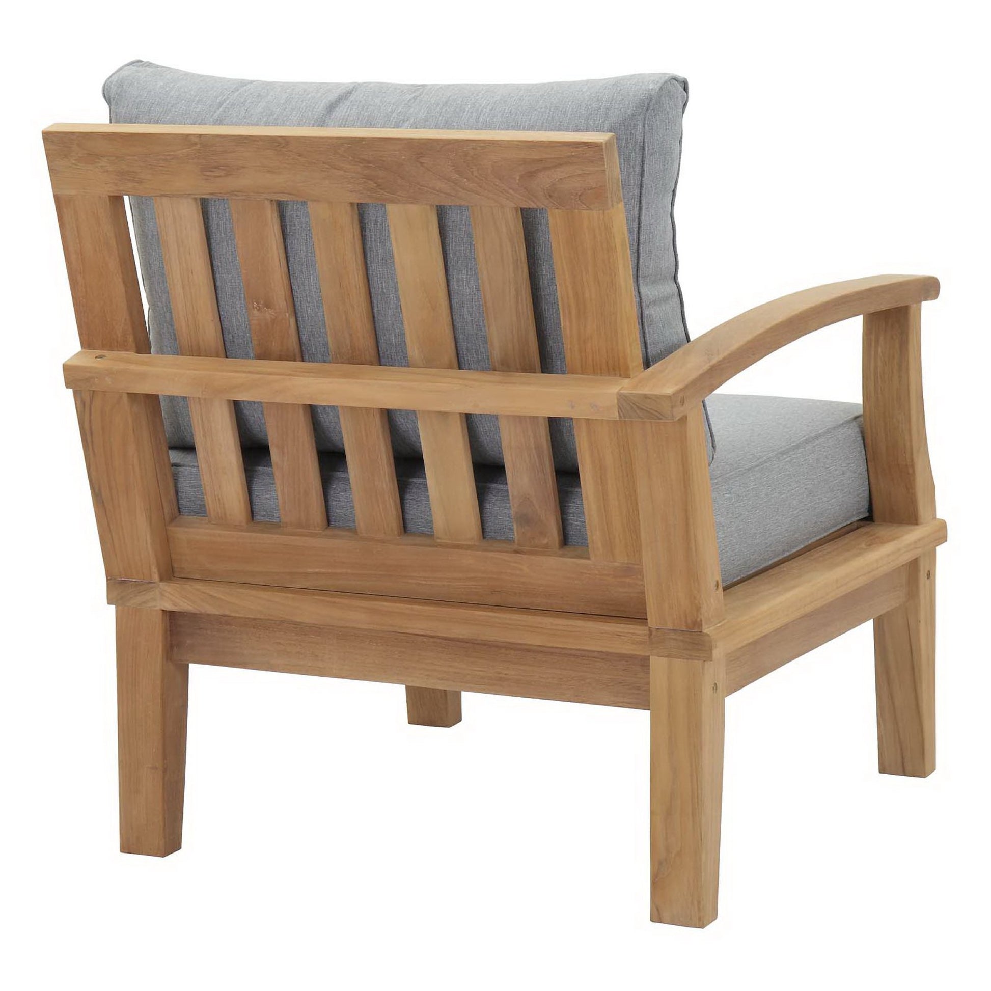 Marina Outdoor Patio Teak Left-Facing Sofa by Modway - Best Buy Furniture