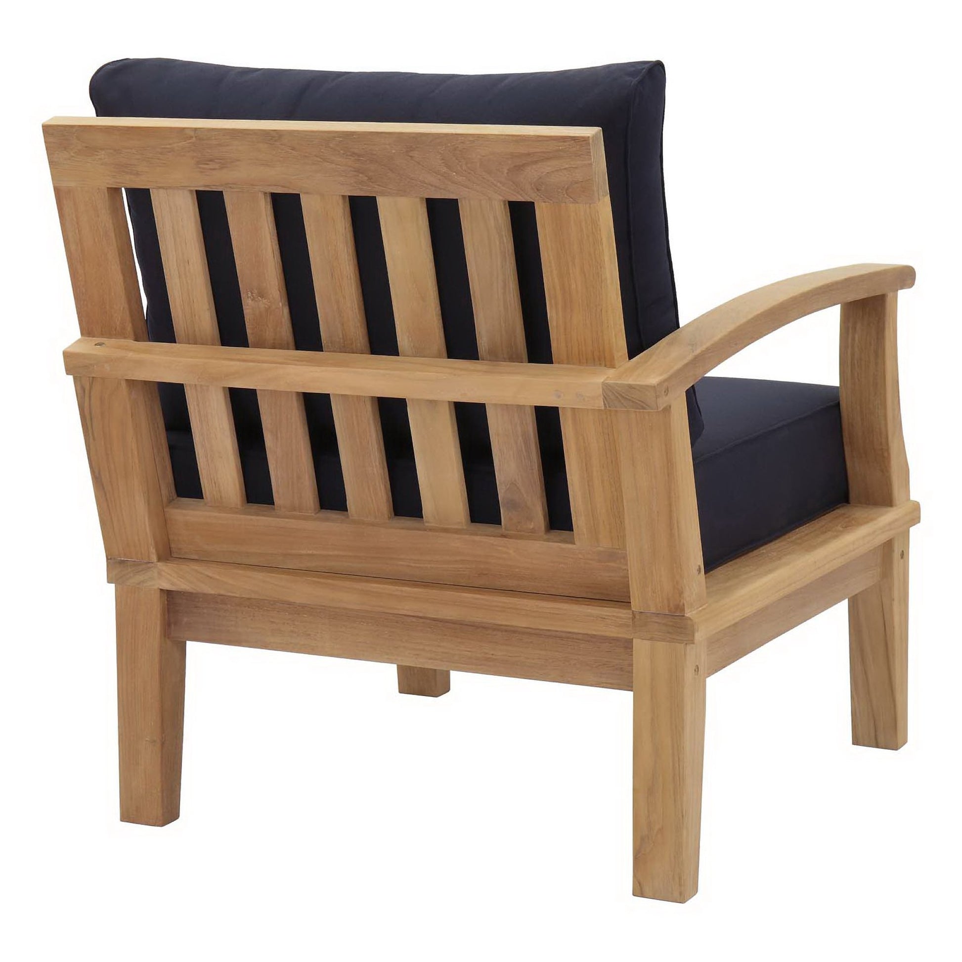 Marina Outdoor Patio Teak Left-Facing Sofa by Modway - Best Buy Furniture