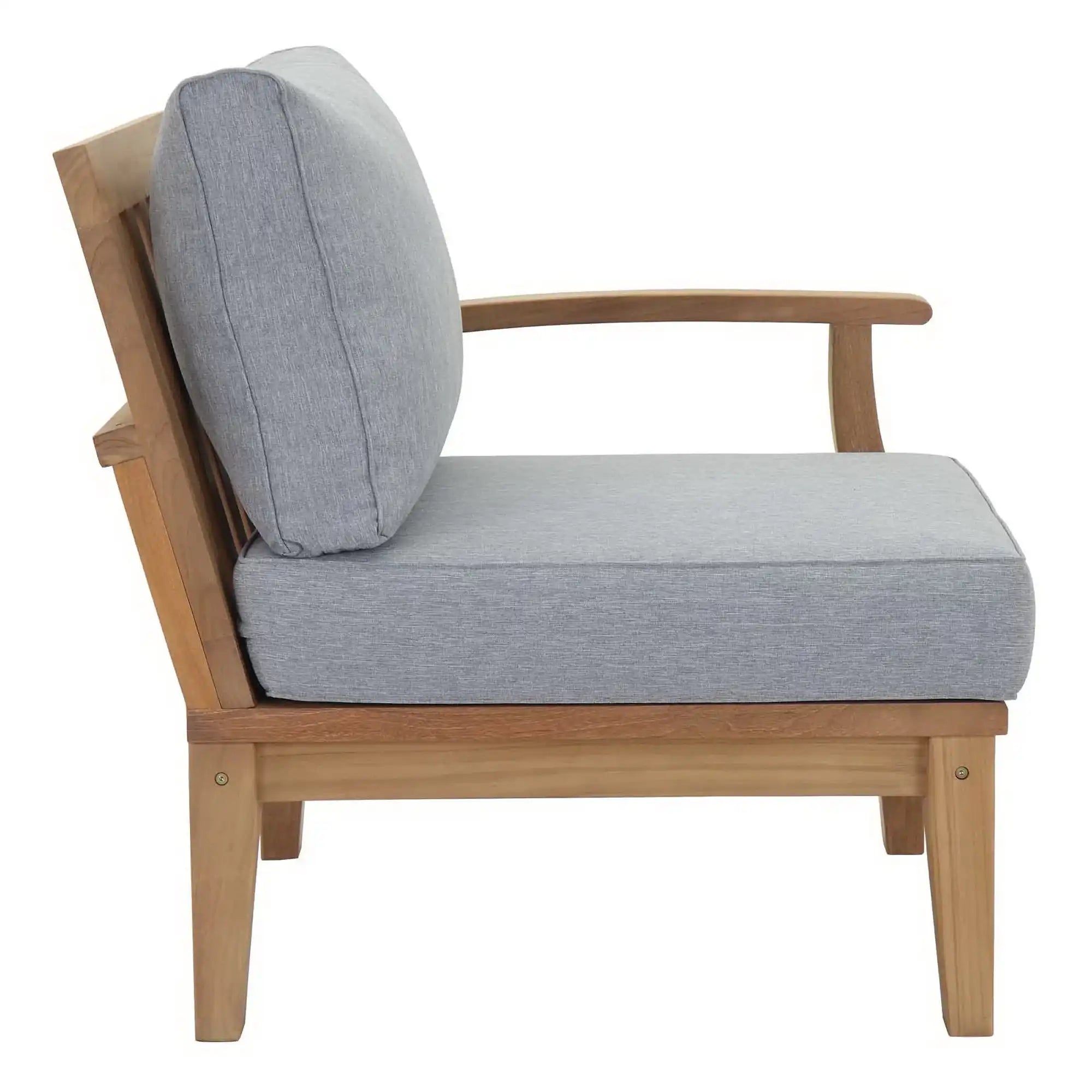 Marina Outdoor Patio Teak Right-Facing Sofa by Modway - Best Buy Furniture