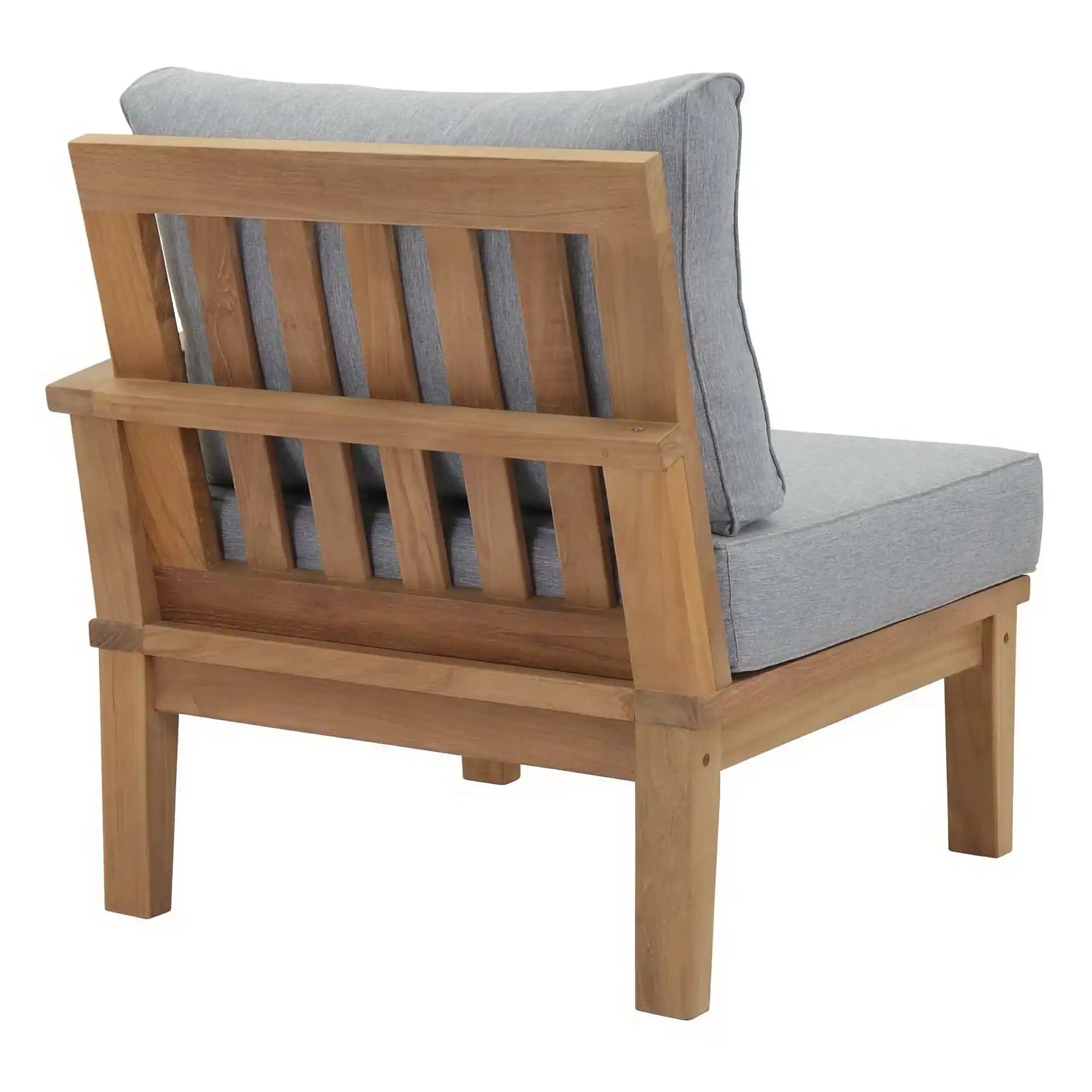 Marina Outdoor Patio Teak Right-Facing Sofa by Modway - Best Buy Furniture