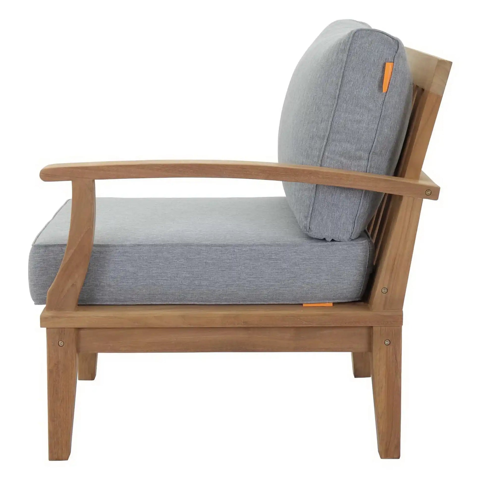 Marina Outdoor Patio Teak Right-Facing Sofa by Modway - Best Buy Furniture