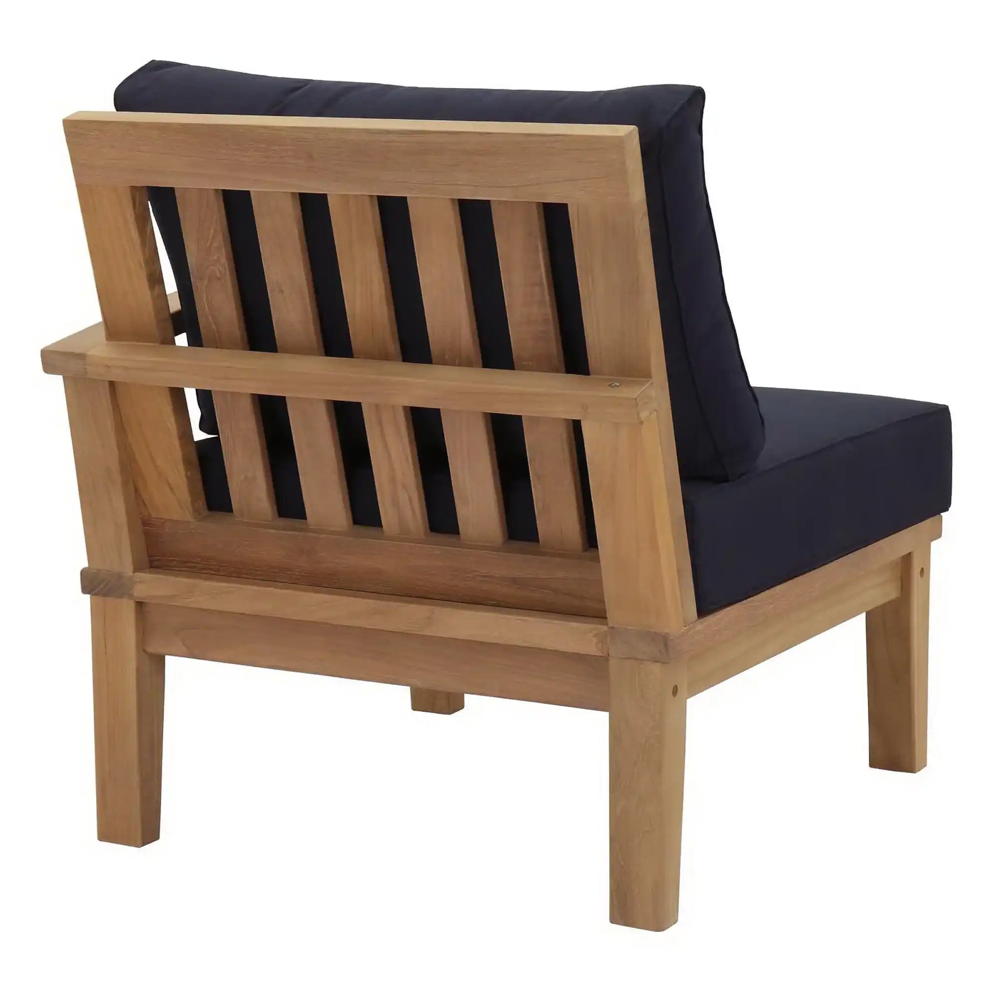Marina Outdoor Patio Teak Right-Facing Sofa by Modway - Best Buy Furniture