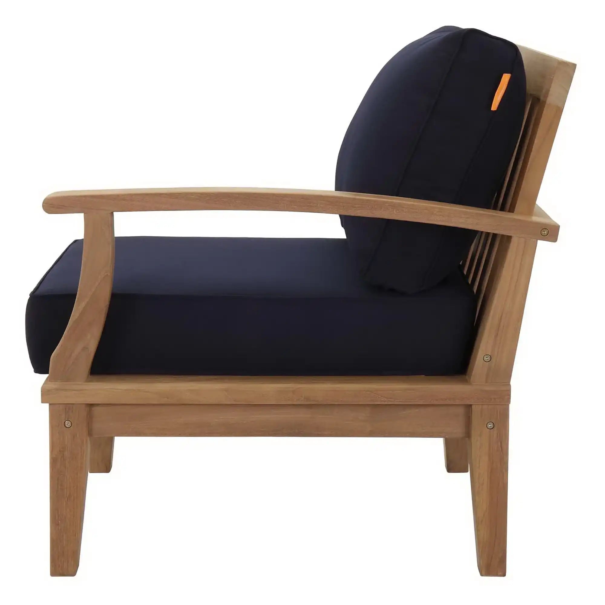 Marina Outdoor Patio Teak Right-Facing Sofa by Modway - Best Buy Furniture