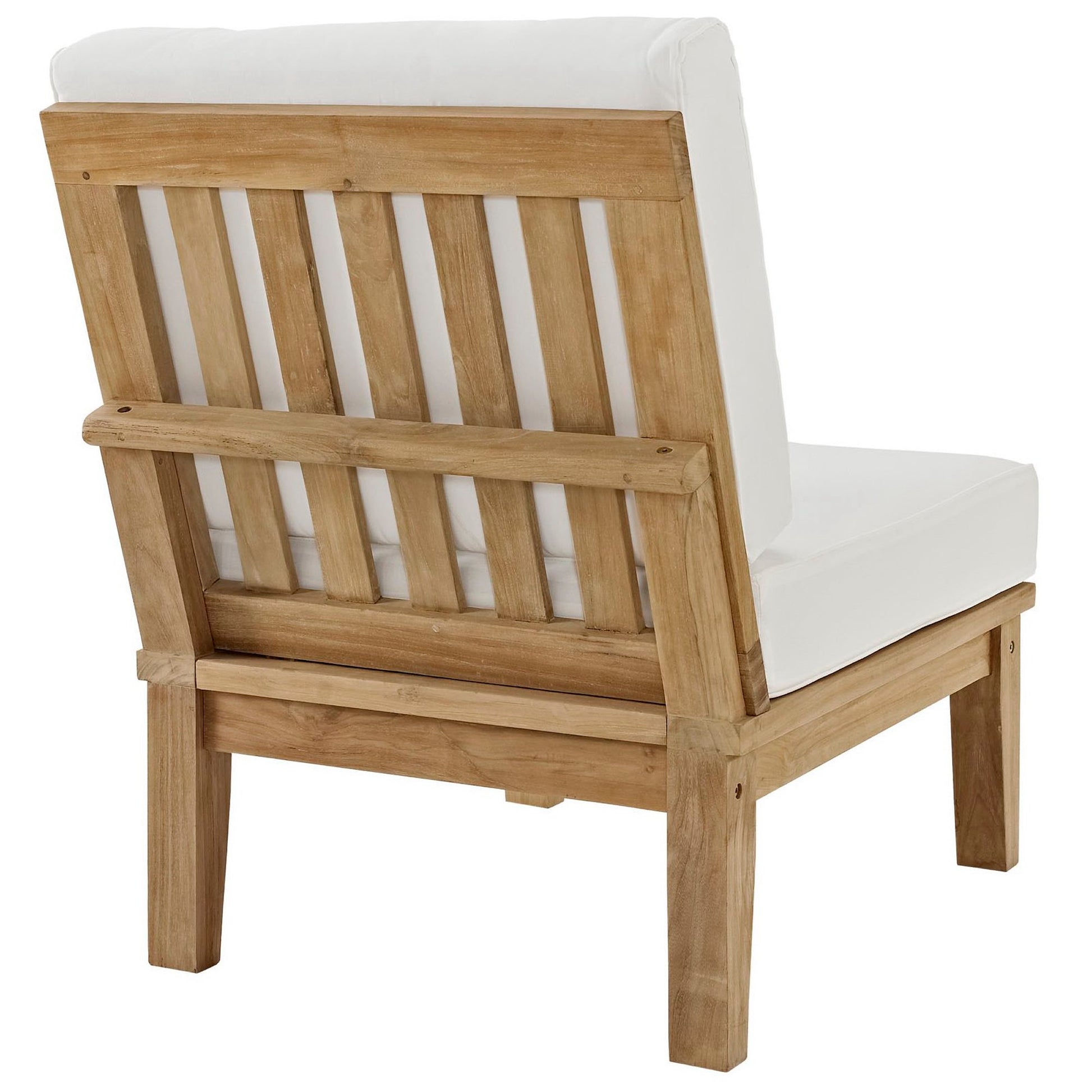 Marina Armless Outdoor Patio Teak Sofa by Modway - Best Buy Furniture